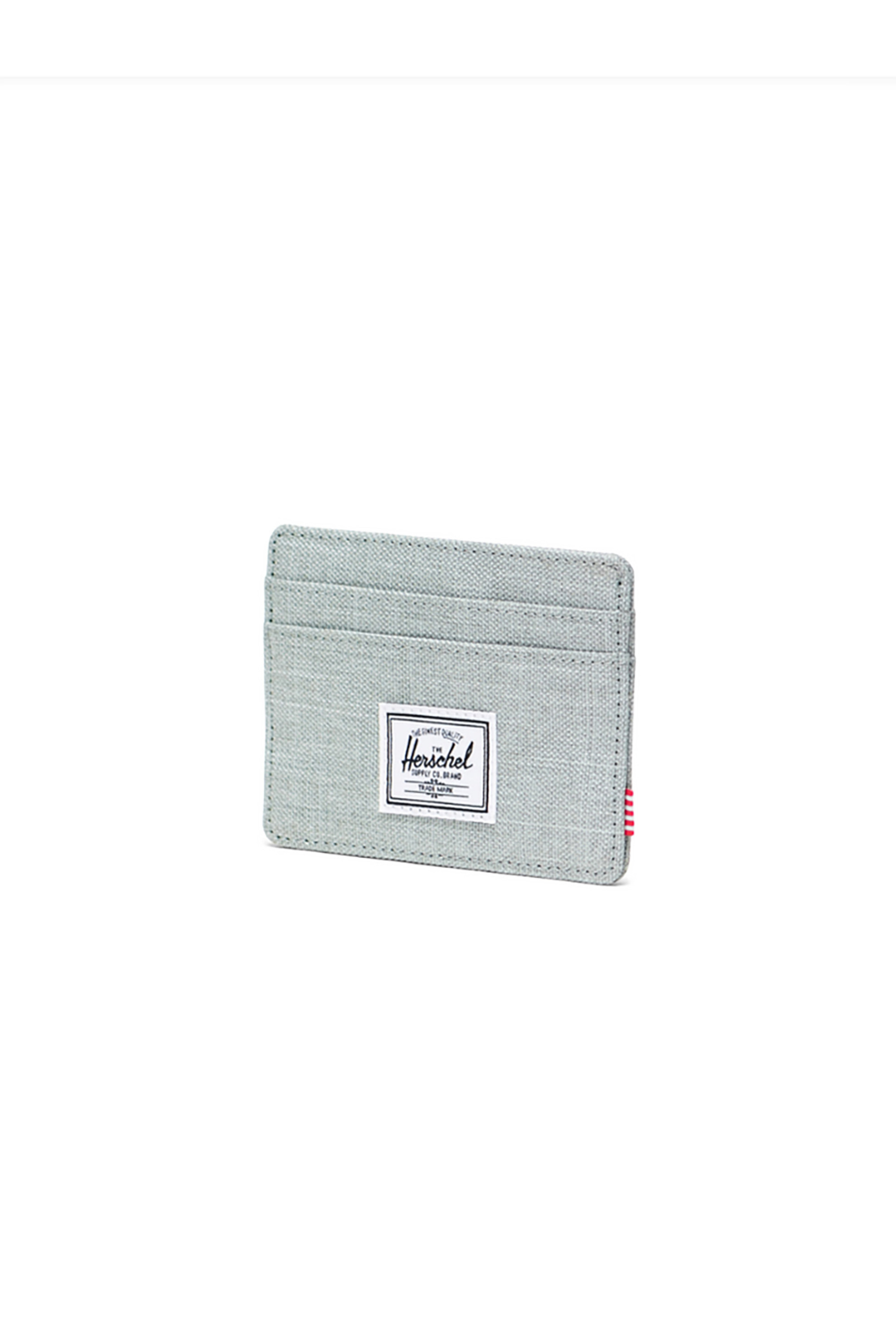 Herschel unisex θήκη για κάρτες μονόχρωμη με contrast logo patch "Charlie" - 66UACL01740 Πράσινο Ανοιχτό φωτογραφία