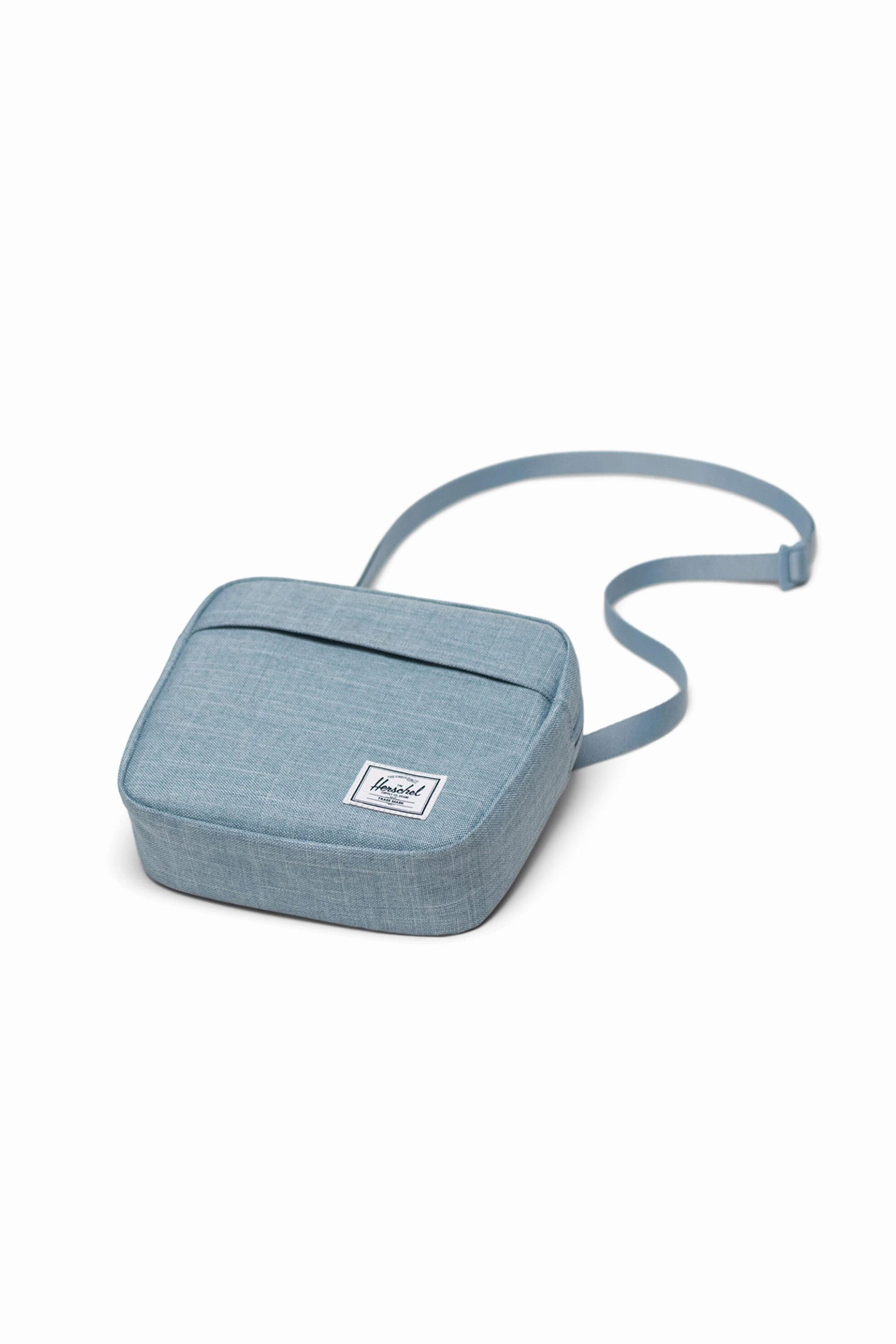 Herschel unisex τσάντα crossbody μονόχρωμη με contrast logo patch "Classic™" 2 L - 66UACL01766 Μπλε Ανοιχτό φωτογραφία