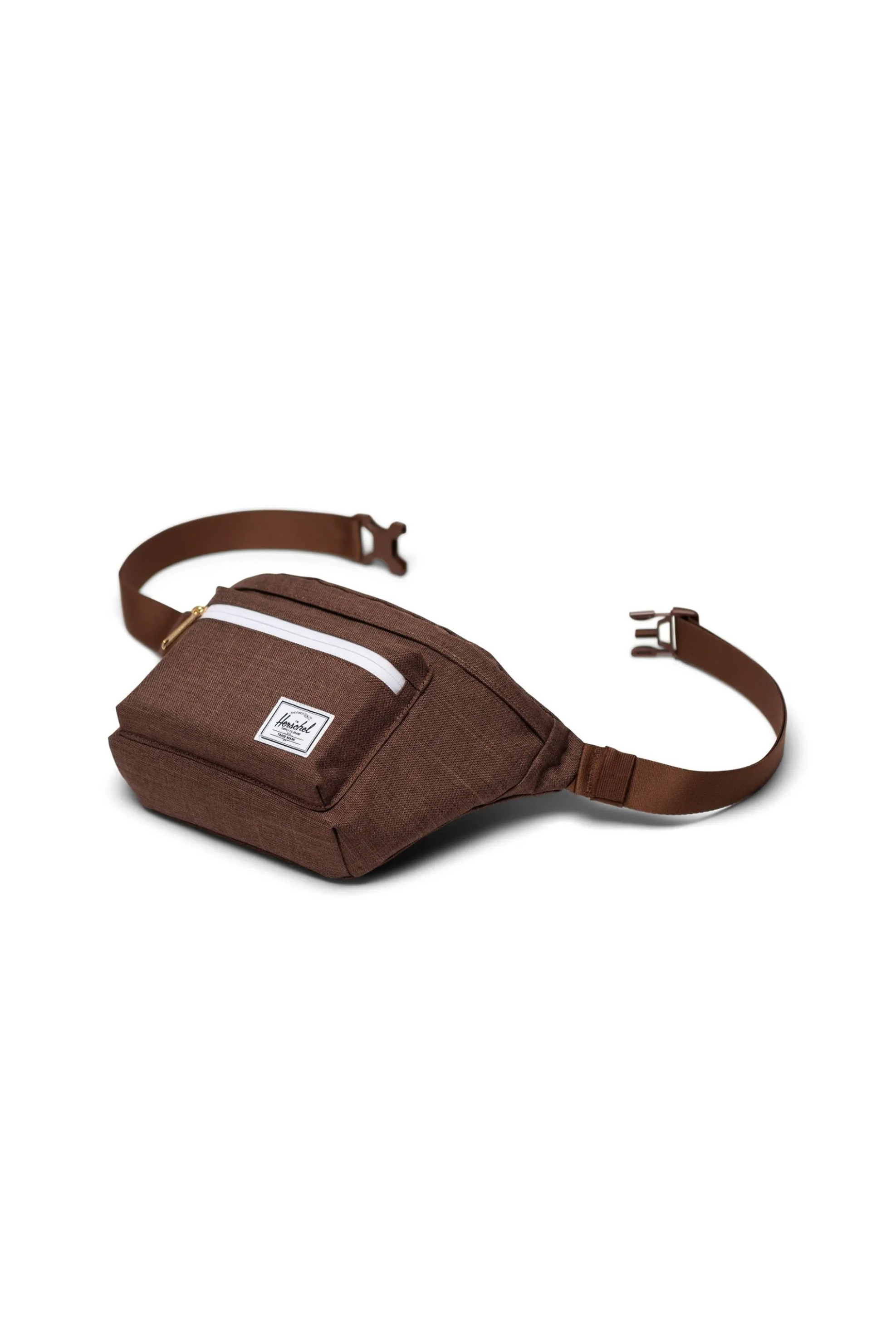 Herschel Unisex Τσαντάκι Μέσης Μονόχρωμο με Contrast Logo Patch Pop Quiz 3 5 L - 66Uacl01769 Καφέ
