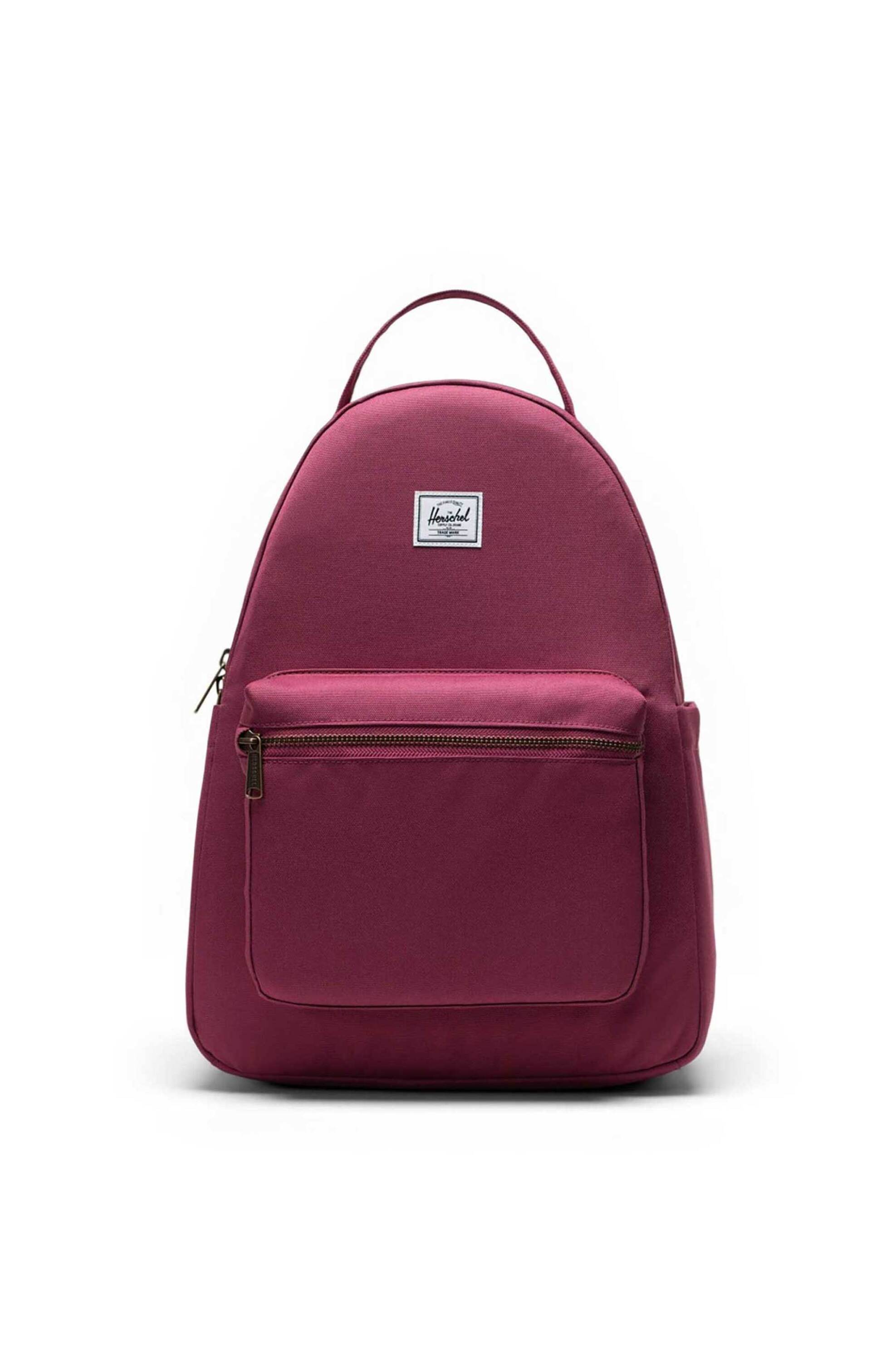 Herschel unisex backpack μονόχρωμο με contrast logo patch "Nova™" 18 L - 66UBCL02066 Βιολετί