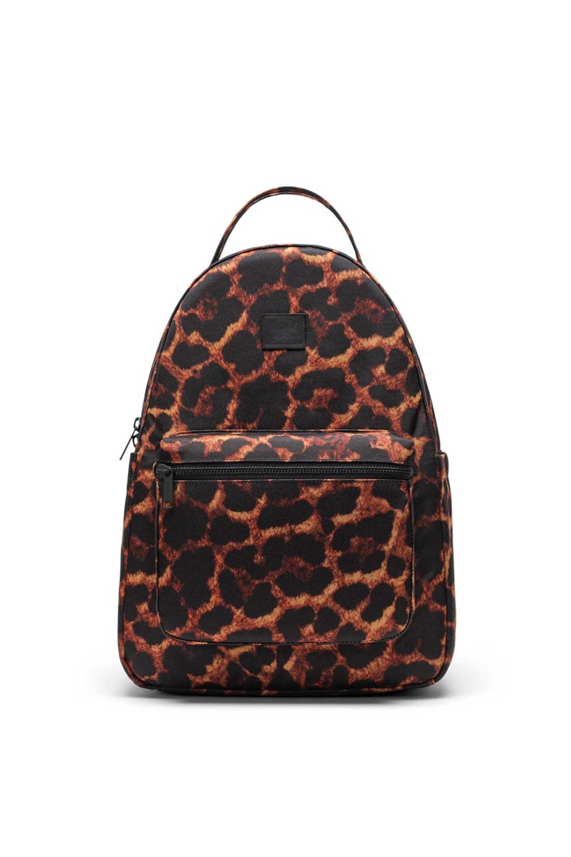 Herschel unisex backpack με contrast logo patch "Nova™" 18 L - 66UBCL02180 Μαύρο - Καφέ