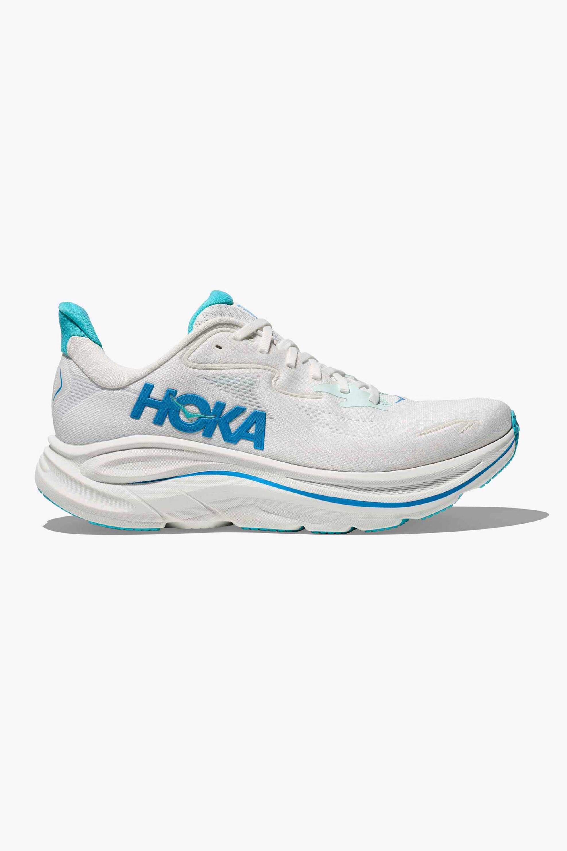 Hoka ανδρικά αθλητικά παπούτσια running "Clifton 10" - 1162030 Λευκό - Μπλε
