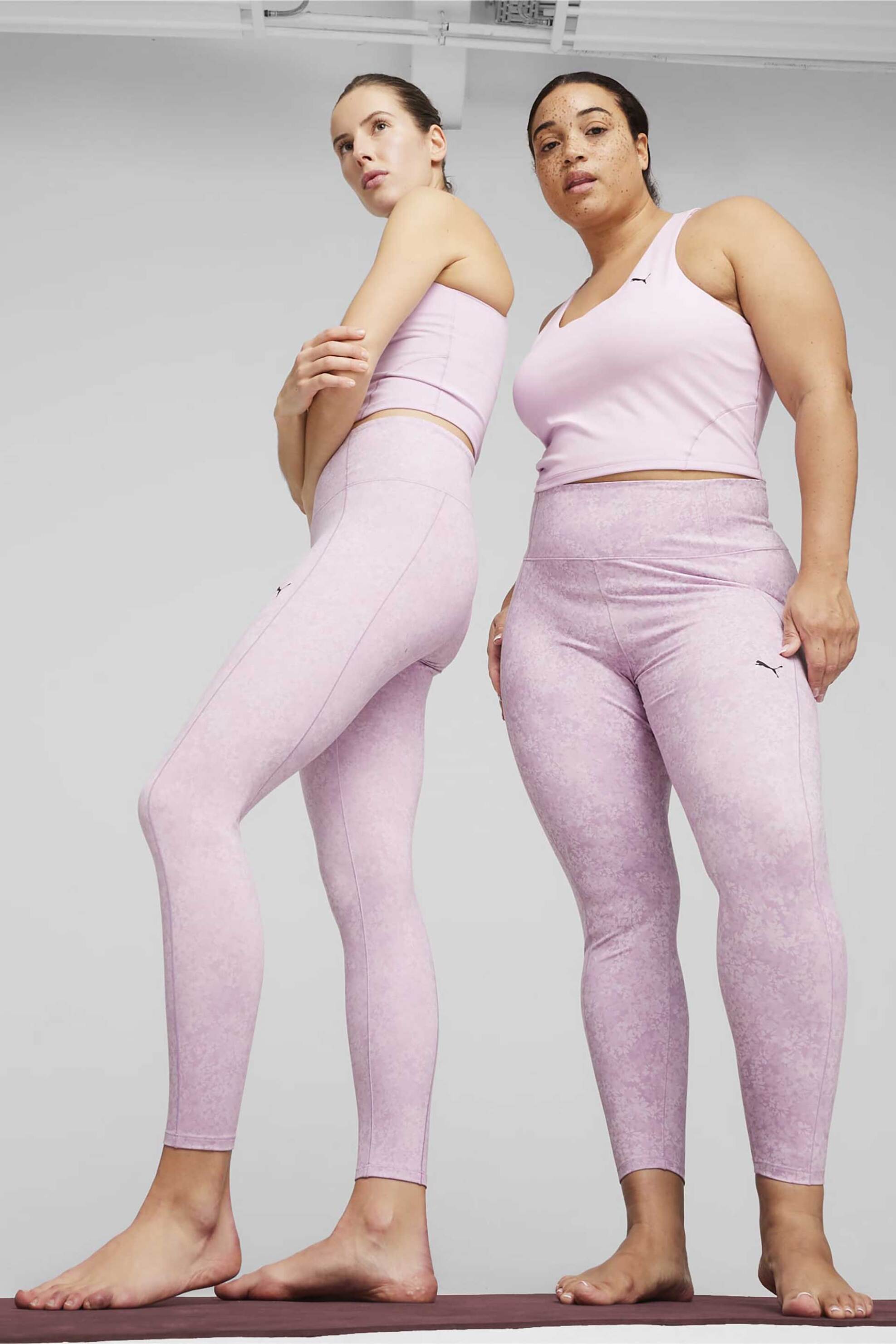 Puma γυναικείο αθλητικό κολάν cropped - 524850 Ροζ Ανοιχτό
