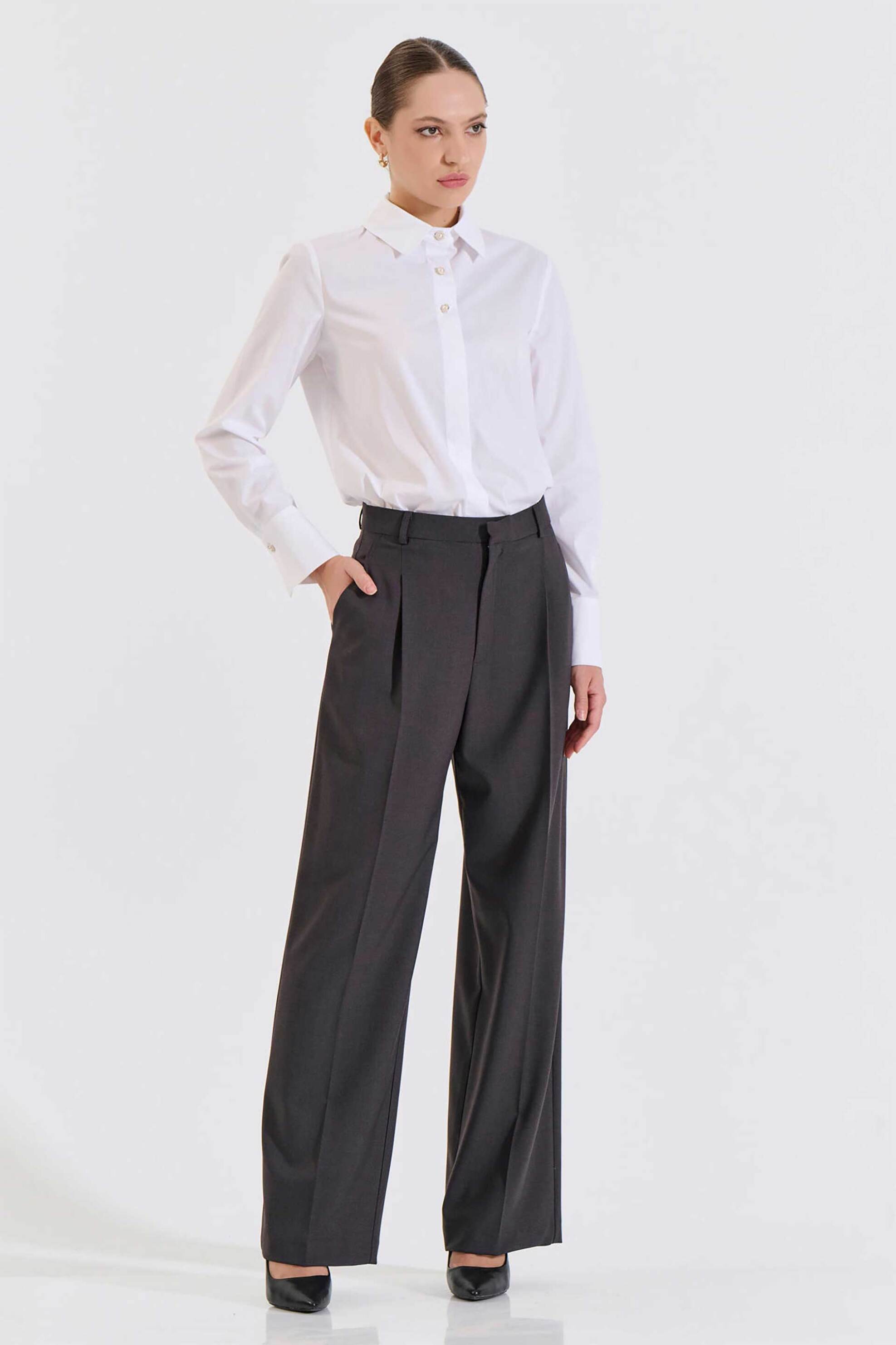 Bill Cost γυναικείο παντελόνι με πιέτες Straight Fit