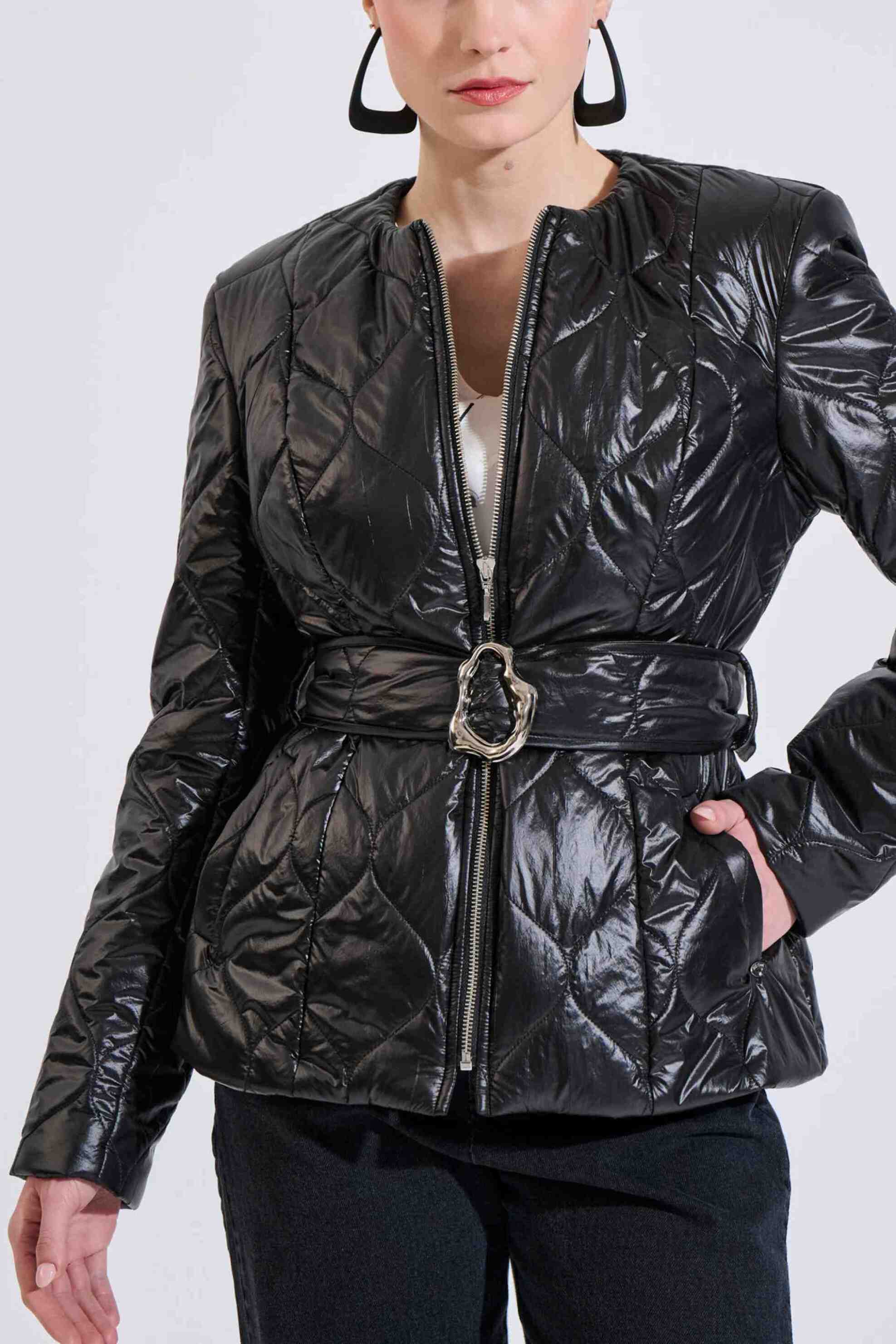 Bill Cost γυναικείο μπουφάν με καπιτονέ σχέδιο - 10-380048-0 Μαύρο