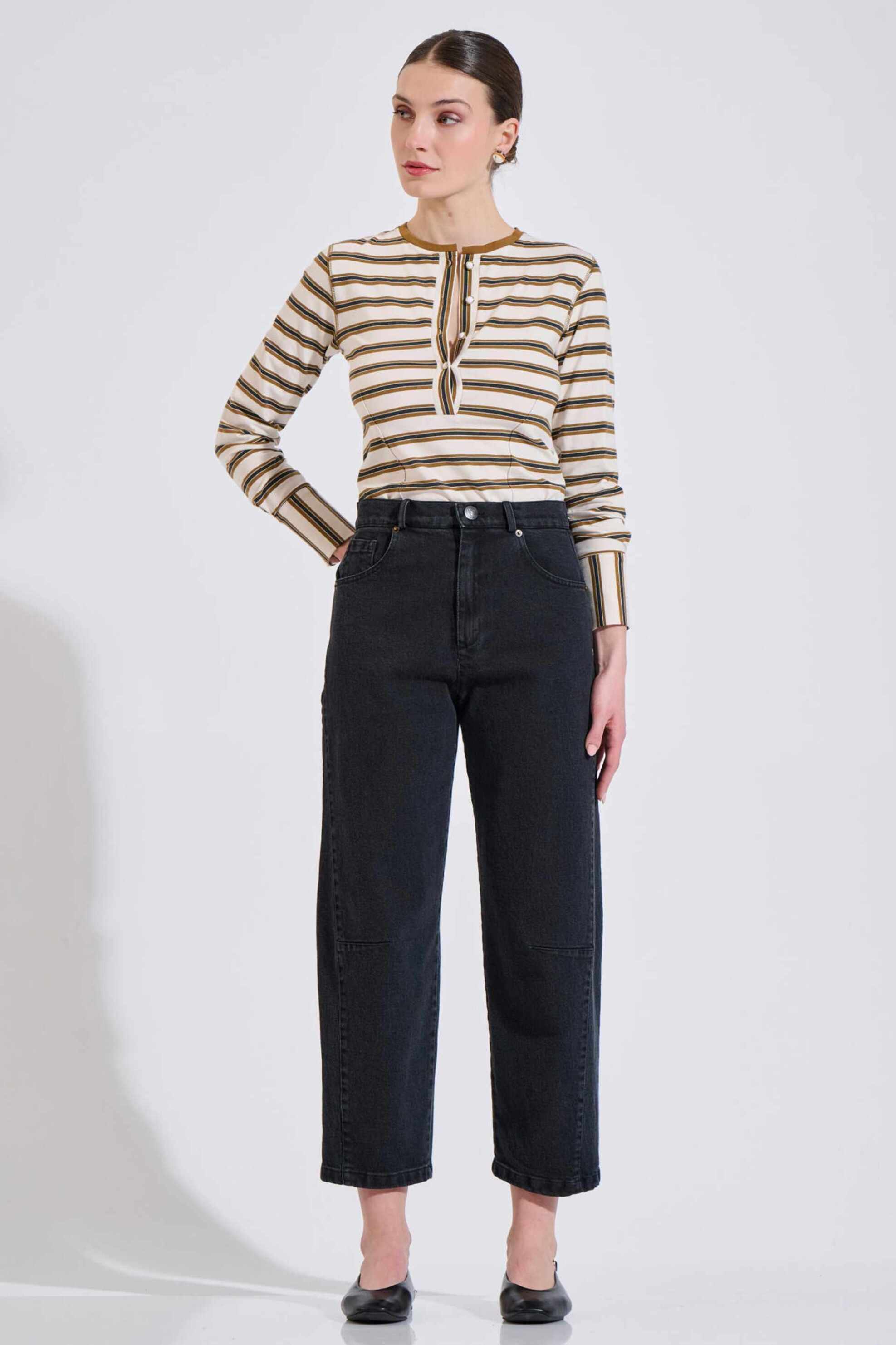 Bill Cost γυναικείο τζιν παντελόνι Βarrel Fit - 10-200182-0 Μαύρο