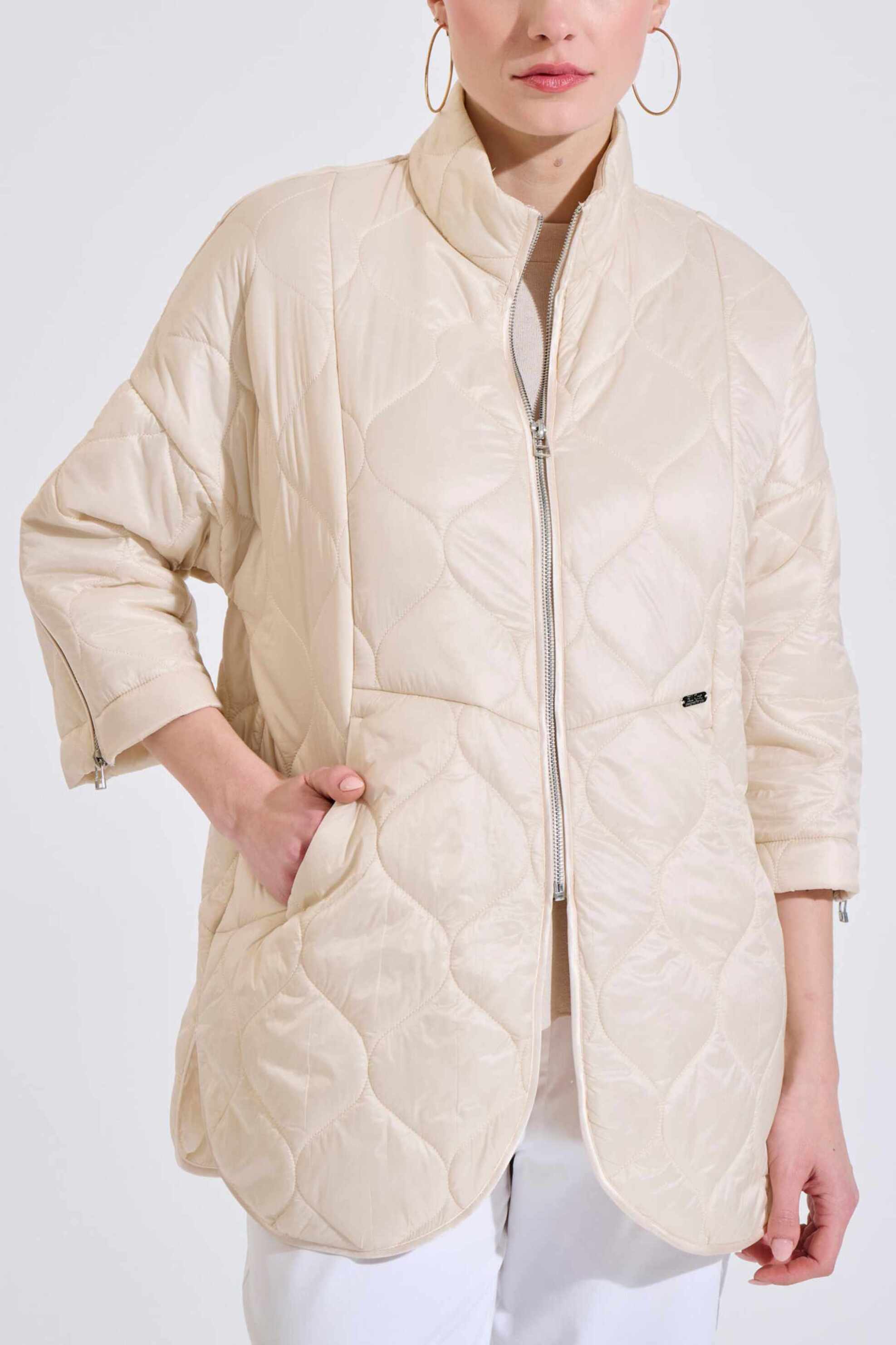 Bill Cost γυναικείο μπουφάν με καπιτονέ σχέδιο - 10-380047-0 Κρέμ