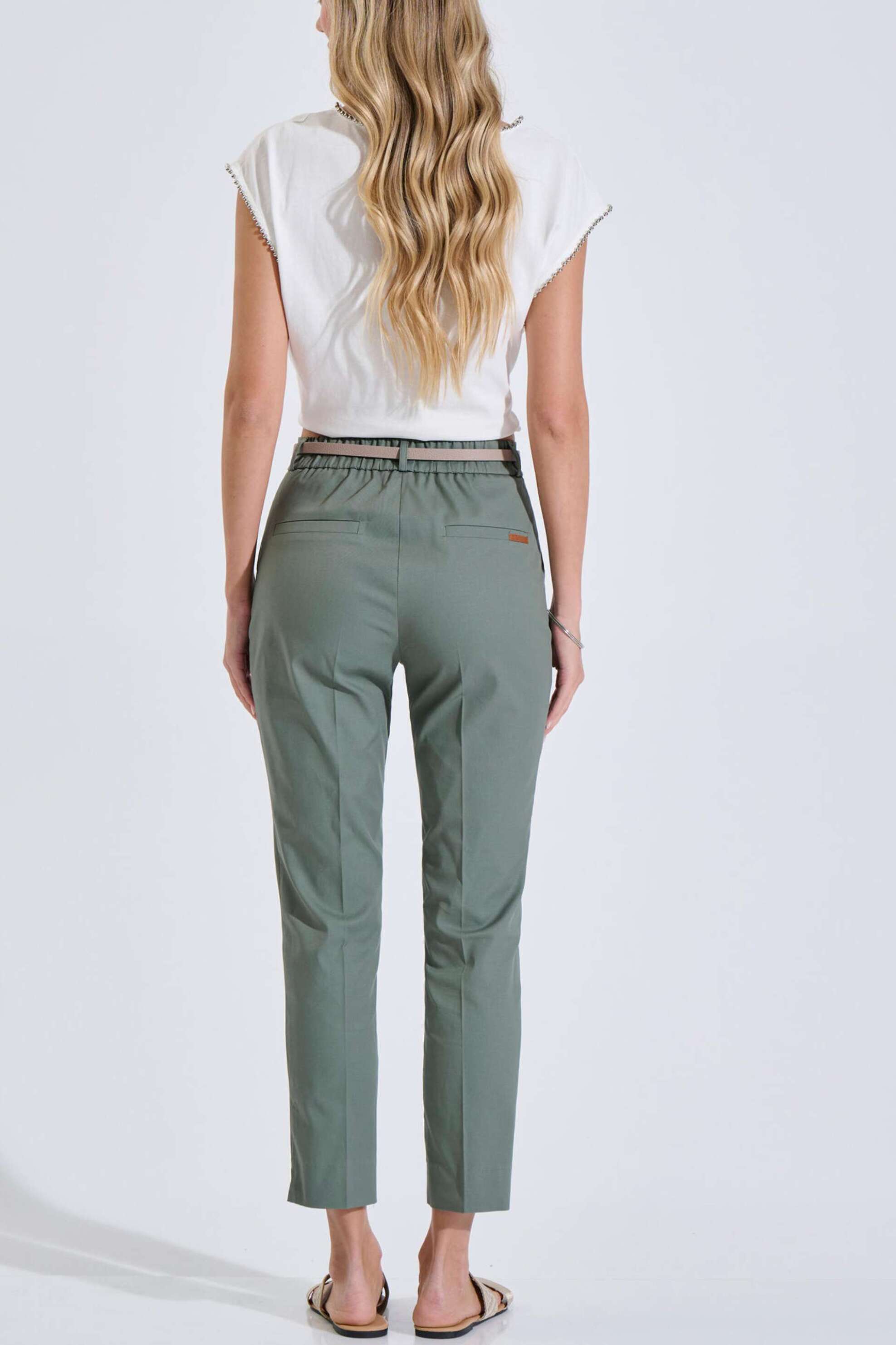 Bill Cost Γυναικείο Παντελόνι Μονόχρωμο Classic Straight Fit - 10-060824-0 Λαδί