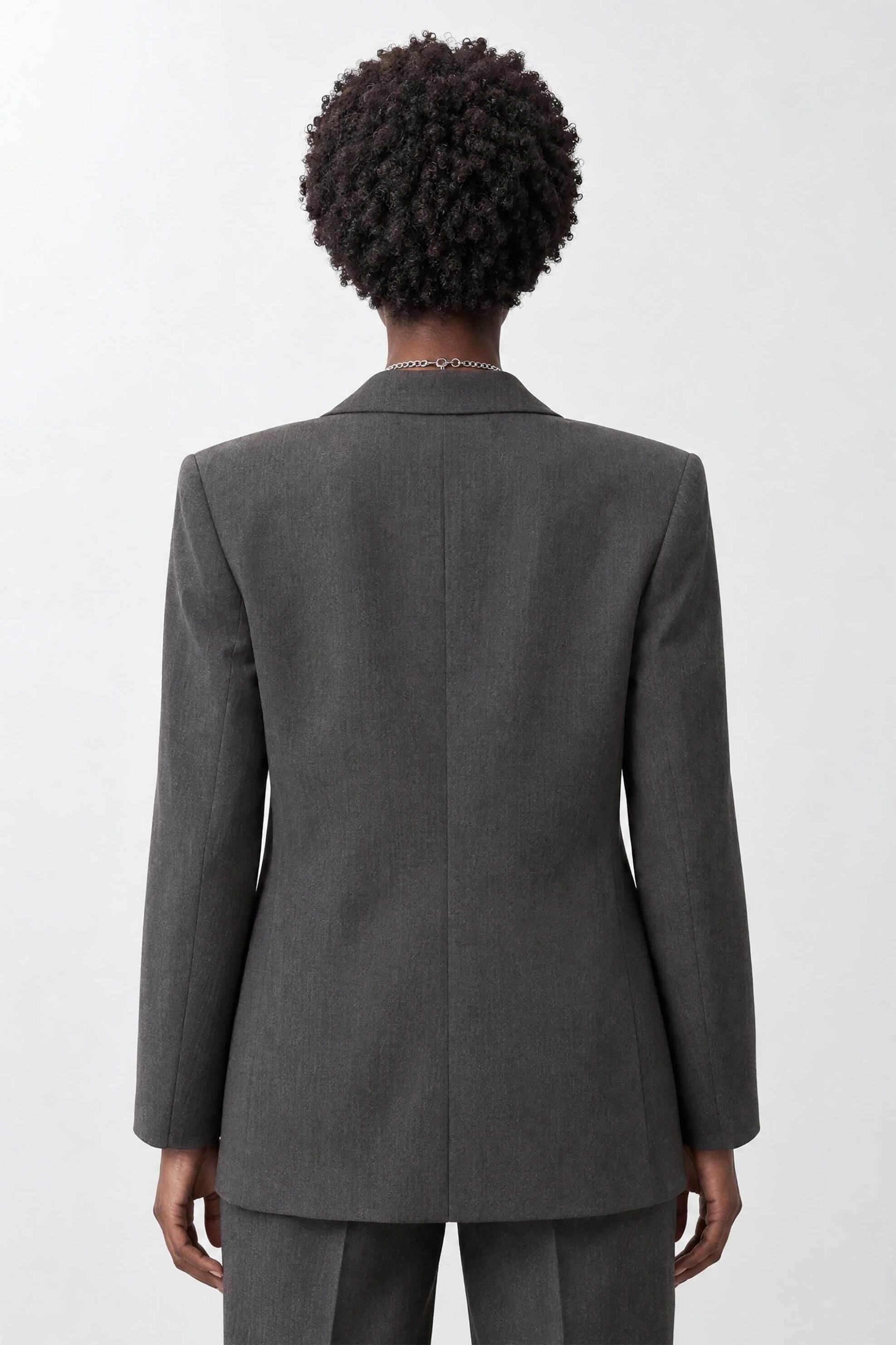 BILL COST Bill Cost γυναικείο σακάκι με βάτες Oversized Fit - 10-410199-0 Γκρι - 3