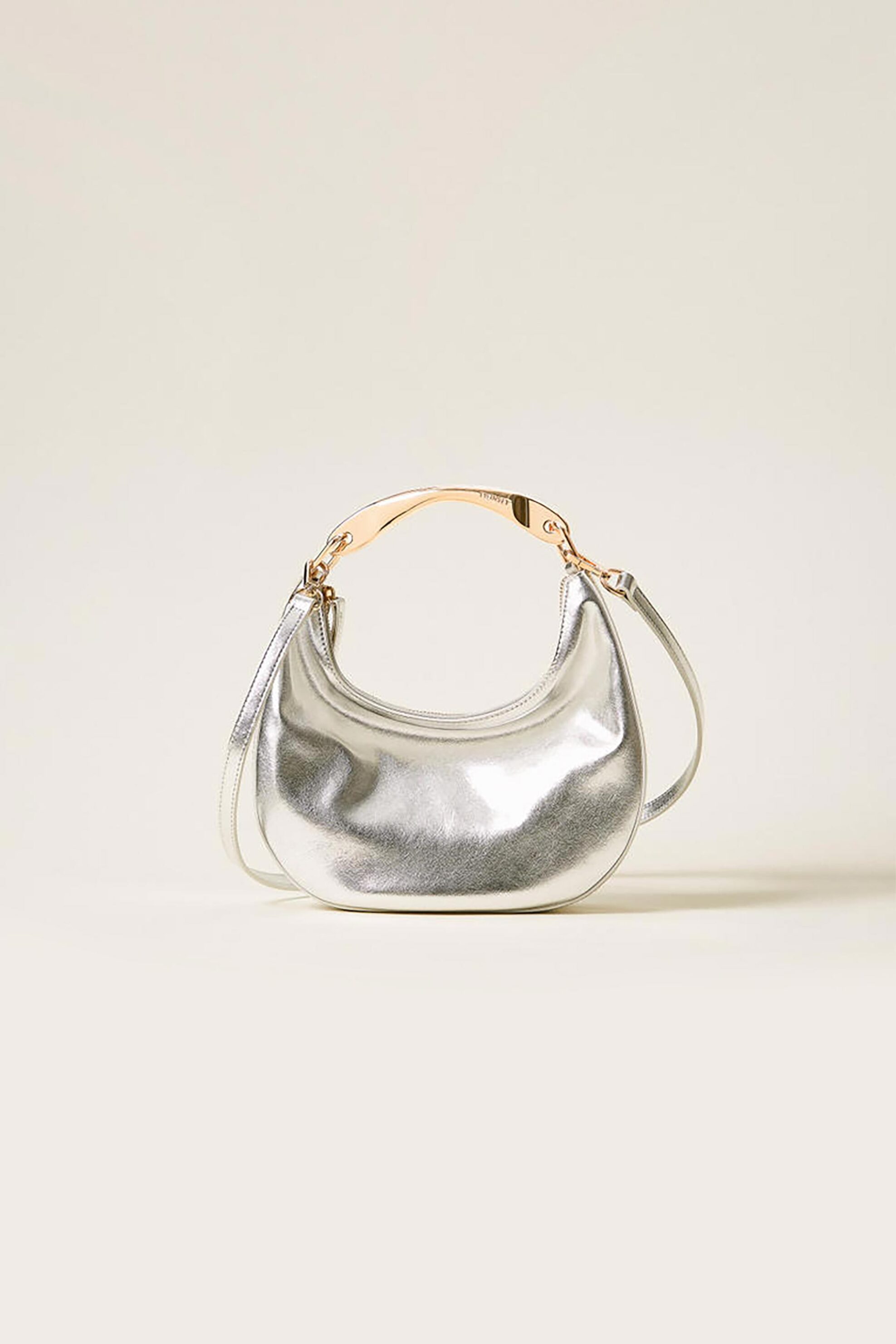 Twinset γυναικεία τσάντα χειρός με μεταλλική λαβή