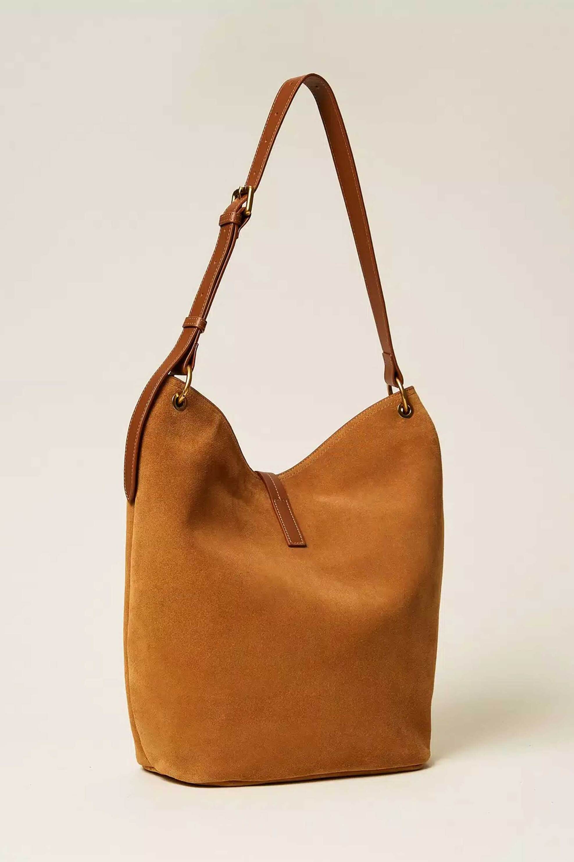 TWINSET Twinset γυναικεία suede τσάντα ώμου hobo - 262TB7150 Ταμπά - 3