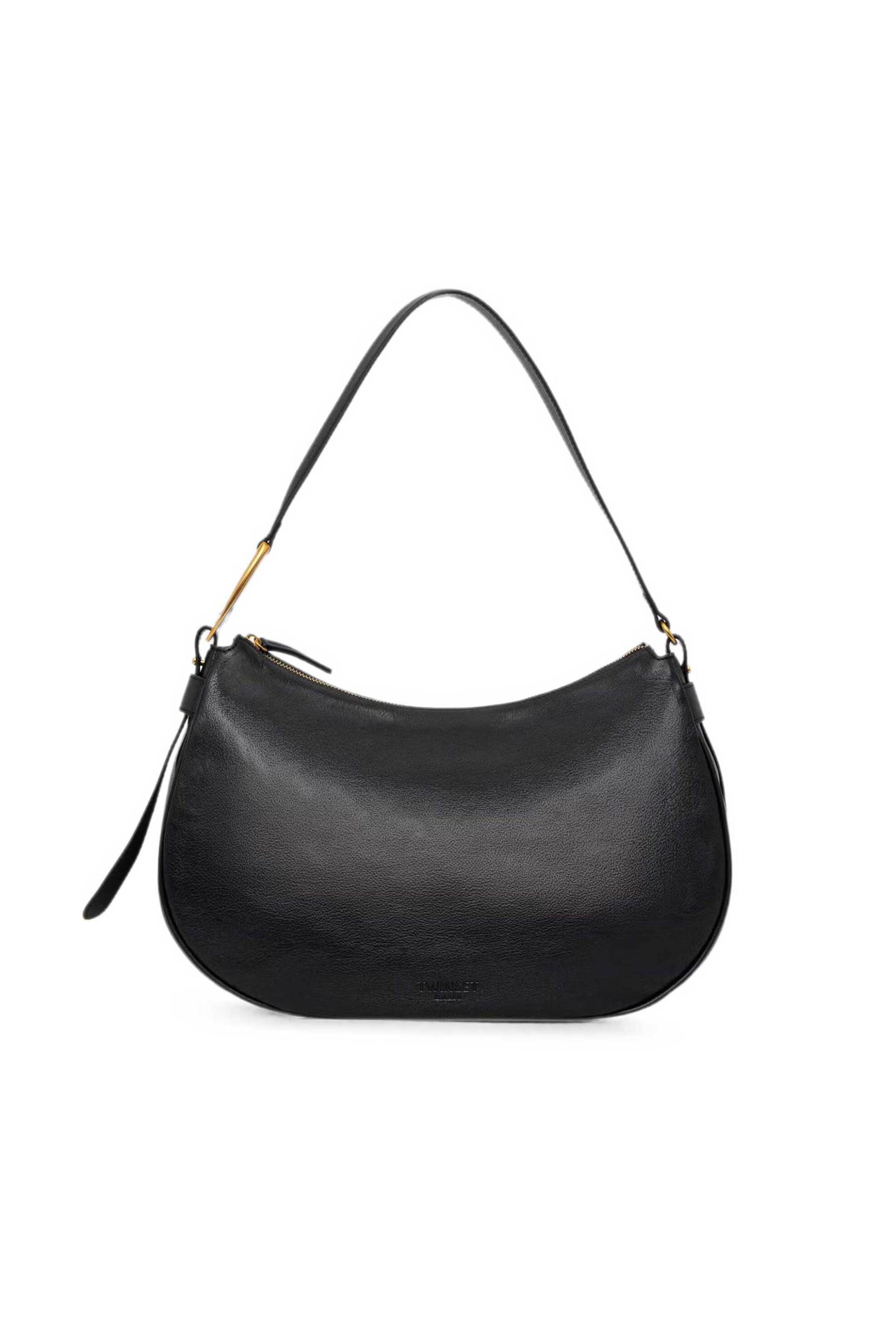 Twinset γυναικεία τσάντα ώμου hobo - 262TB7180 Μαύρο