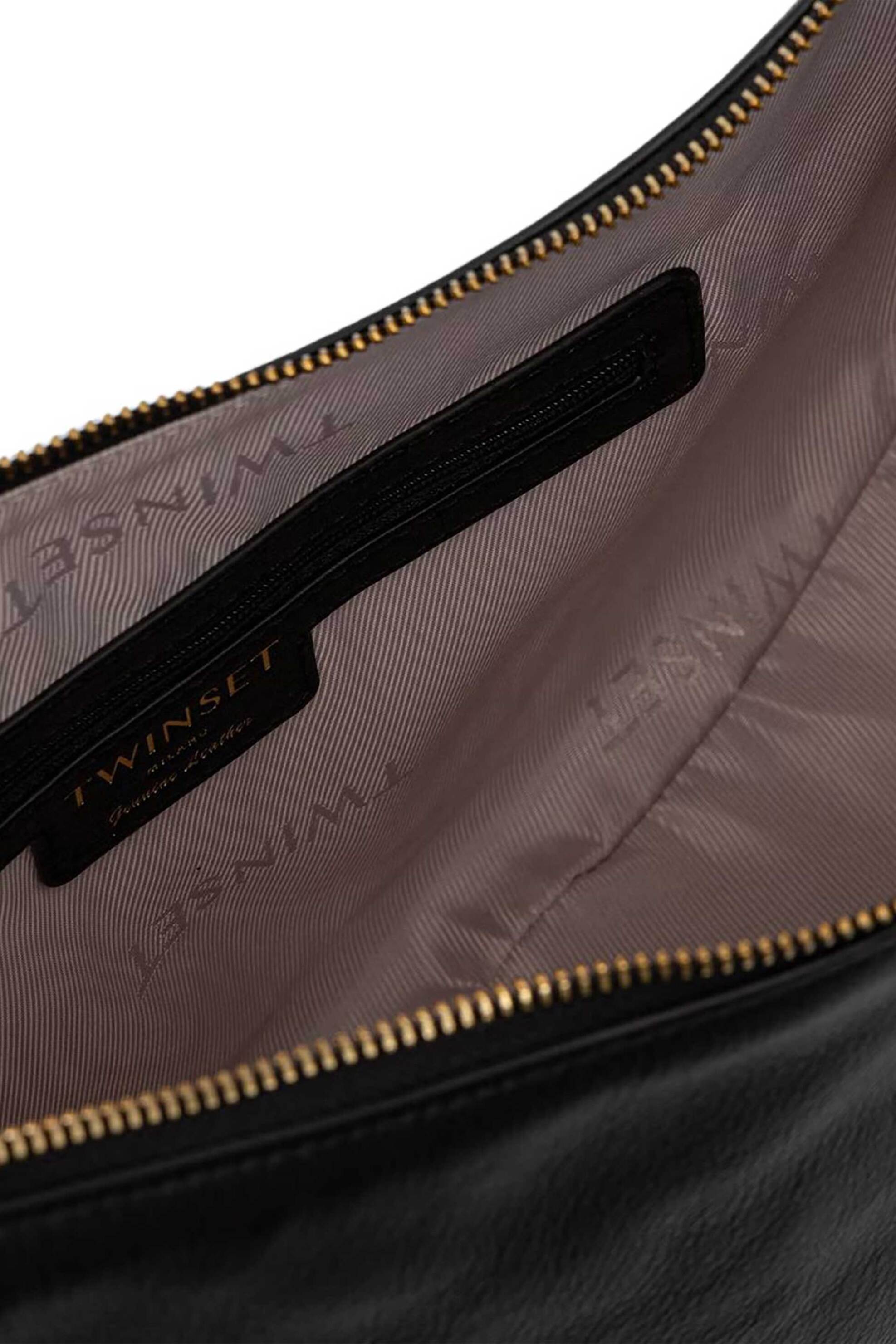 Twinset Γυναικεία Τσάντα Ώμου Hobo - 262Tb7180 Μαύρο