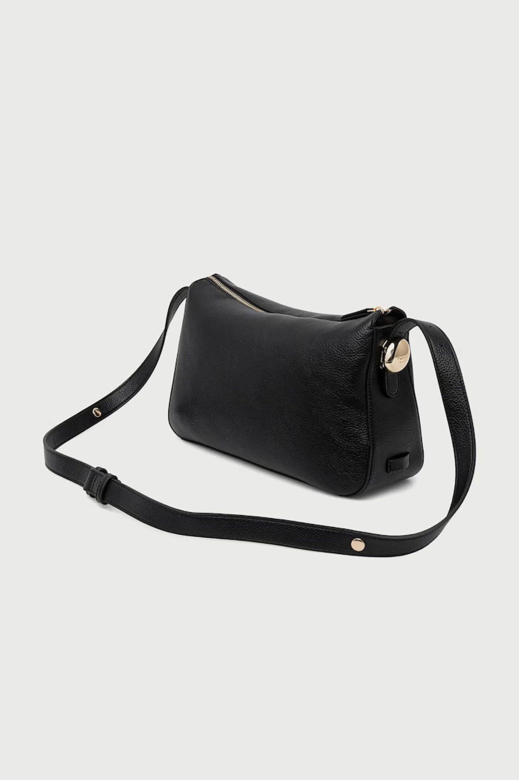 TWINSET Twinset γυναικεία τσάντα crossbody με μεταλλικό λογότυπο - 262TB7213 Μαύρο - 3