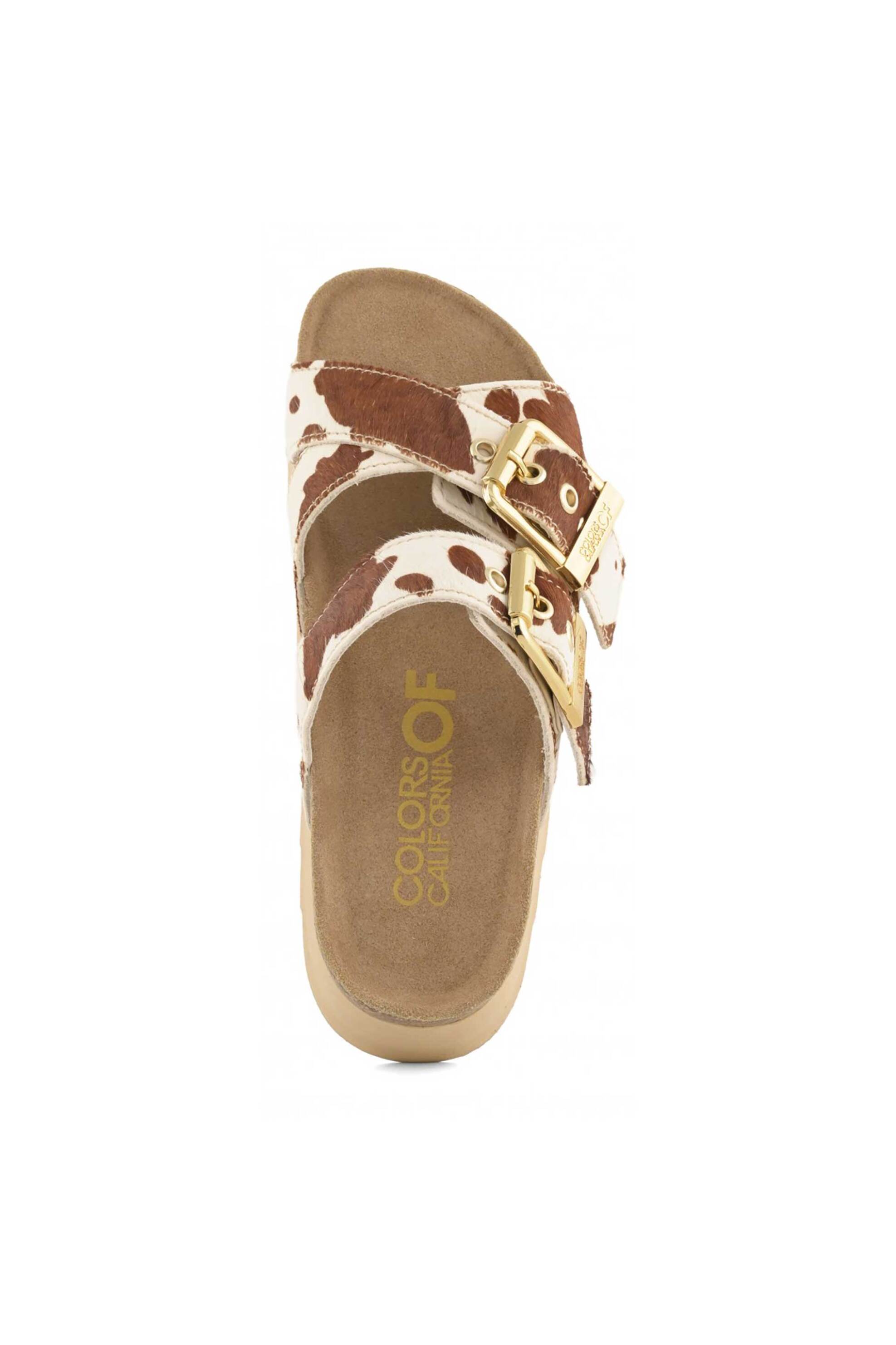 Colors Of California Γυναικεία Σανδάλια Animal Print Irvi - Hc Bes601 126 Καφέ