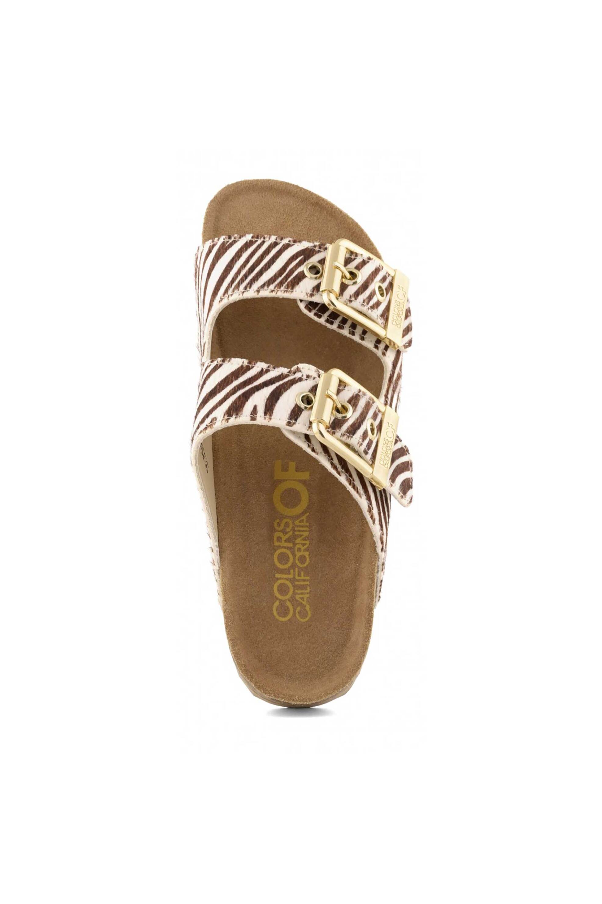 Colors Of California Γυναικεία Σανδάλια Animal Print Slofi - Hc Bio502 126 Εκρού