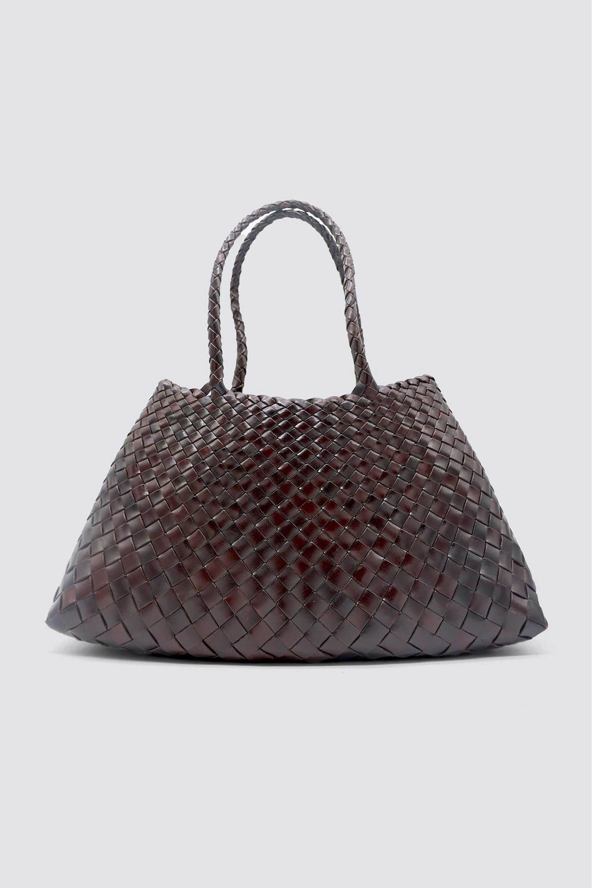 Dragon Diffusion γυναικεία τσάντα χειρός "Santa Croce Bag Big" - 8892 Καφέ Σκούρο