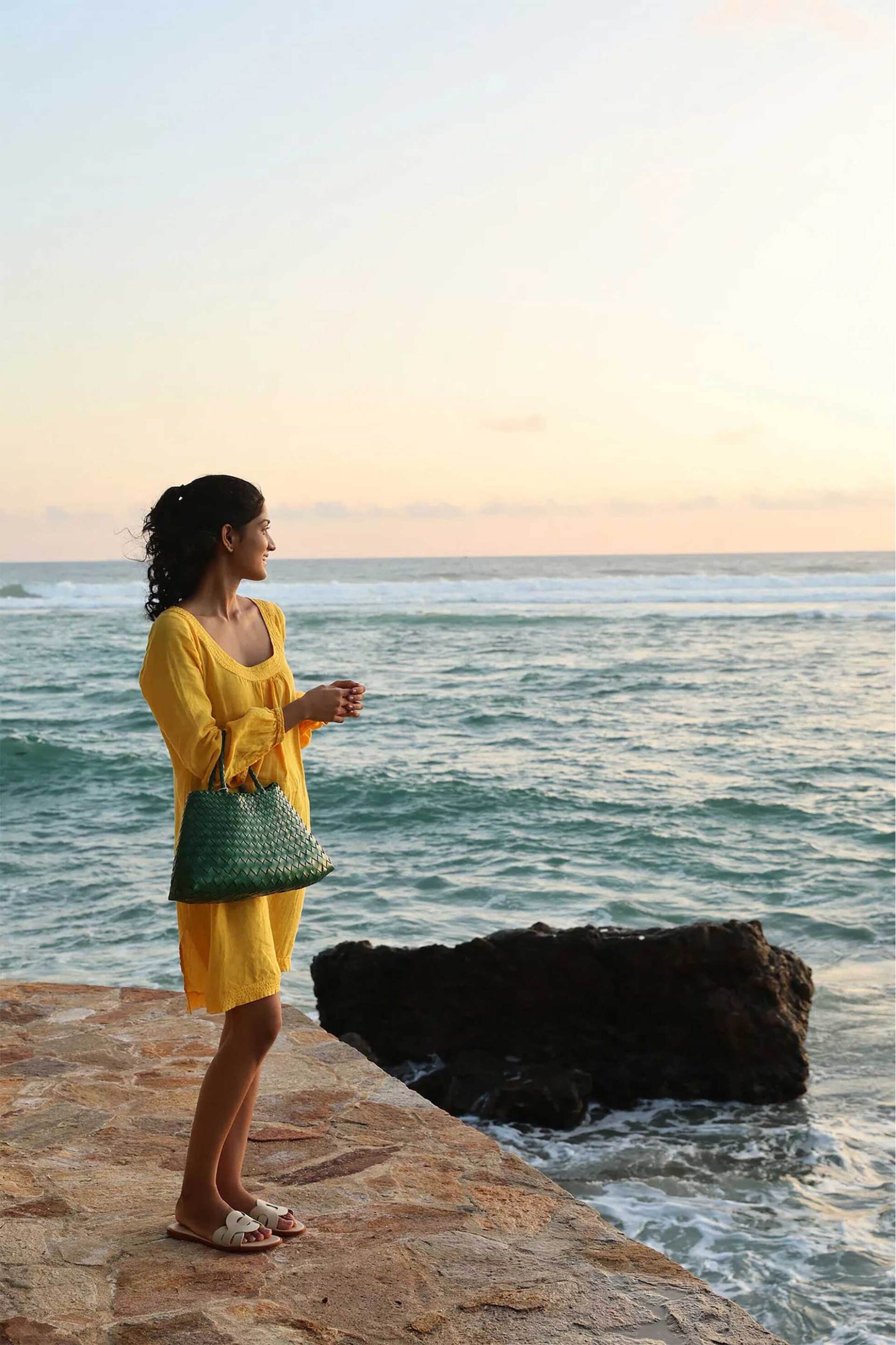 Dragon Diffusion γυναικεία τσάντα χειρός "Santa Croce Small" - 8893 Πράσινο φωτογραφία