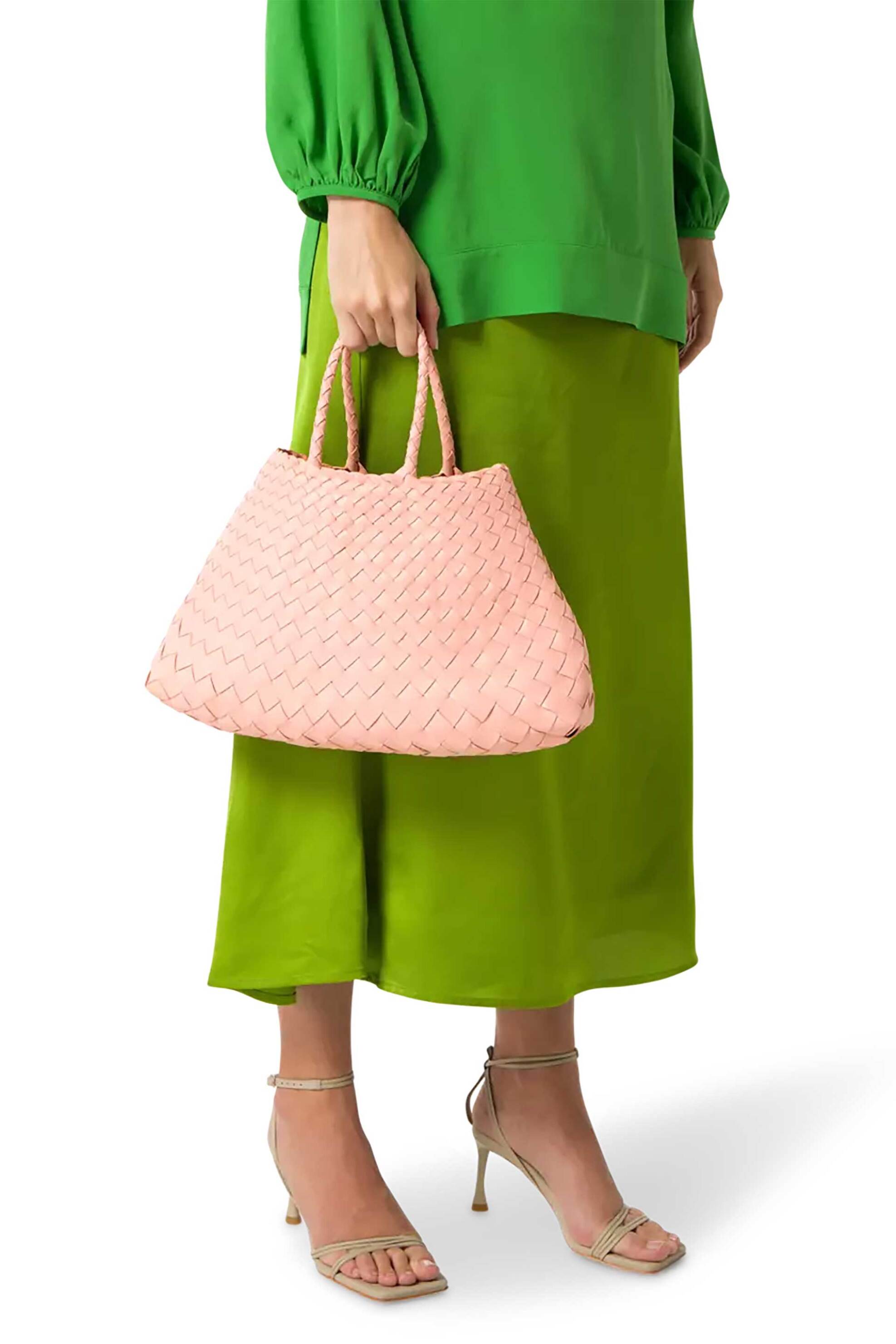 Dragon Diffusion γυναικεία τσάντα χειρός "Santa Croce Small" - 8893 Ροζ Ανοιχτό φωτογραφία