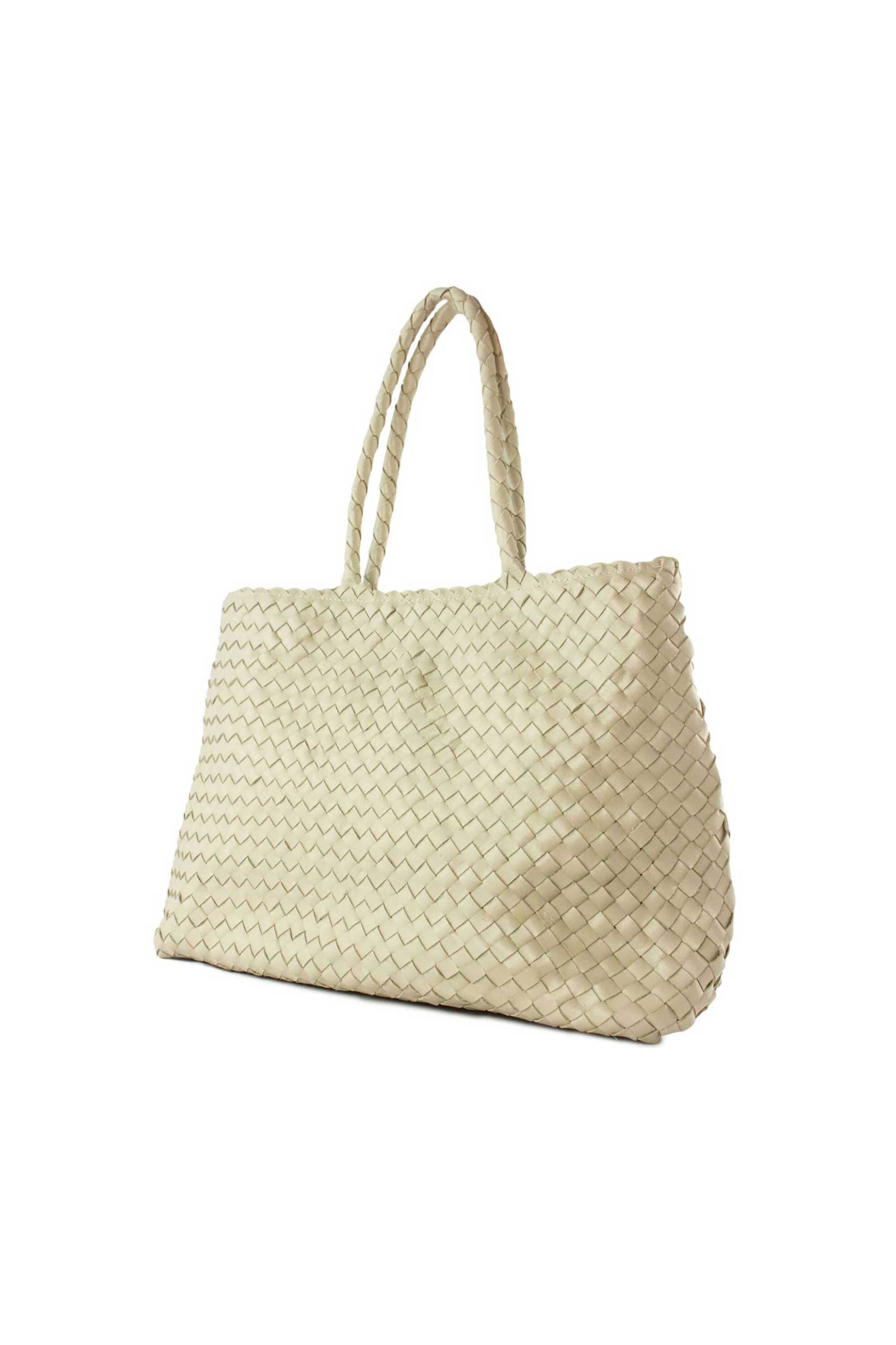 Dragon Diffusion γυναικεία τσάντα χειρός "Vintage Mesh Tote" - 8949 Εκρού φωτογραφία