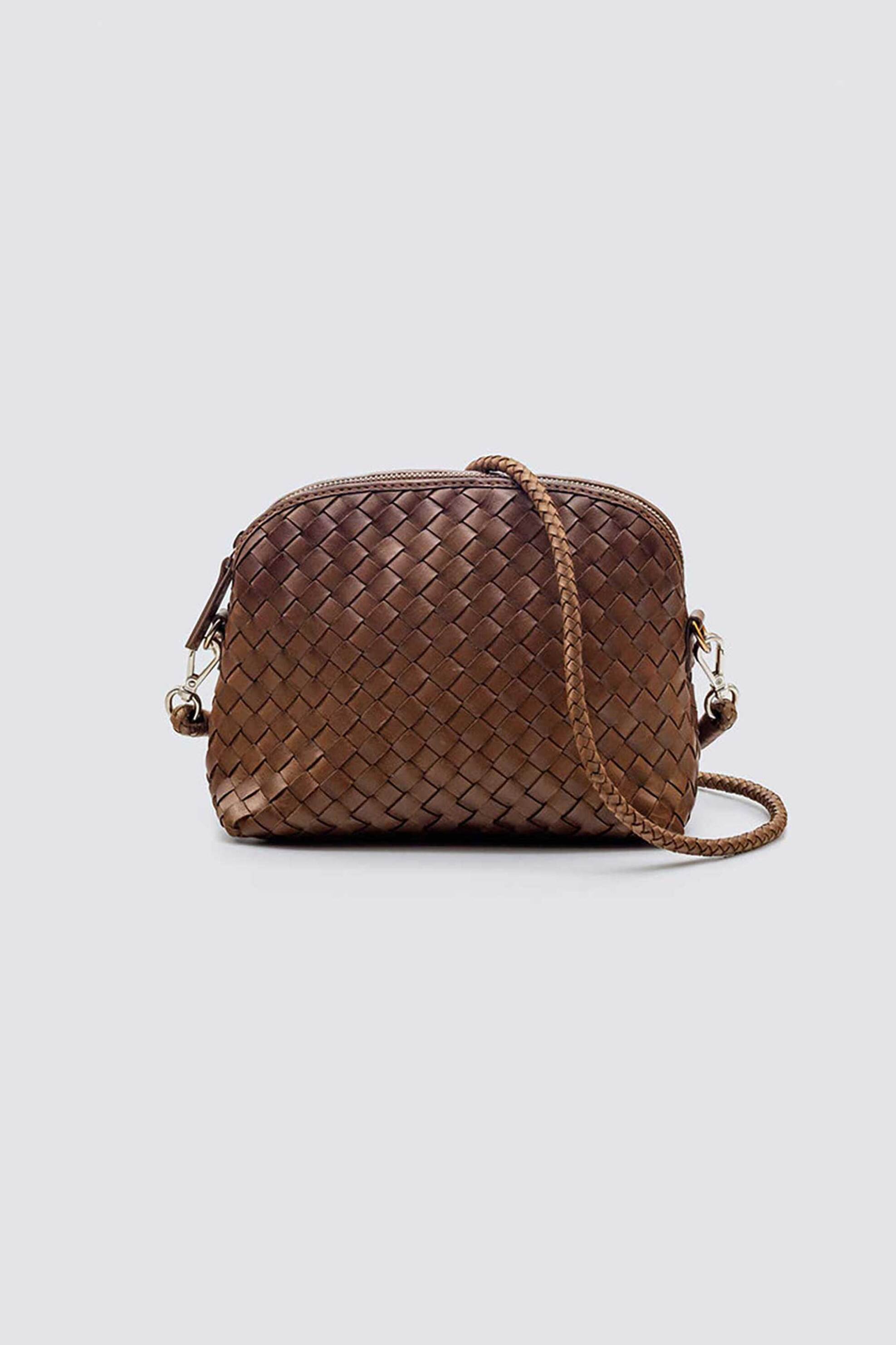 DRAGON DIFFUSION Dragon Diffusion γυναικείο mini bag "Chunky Fellini Pochette" - 8011 Ταμπά