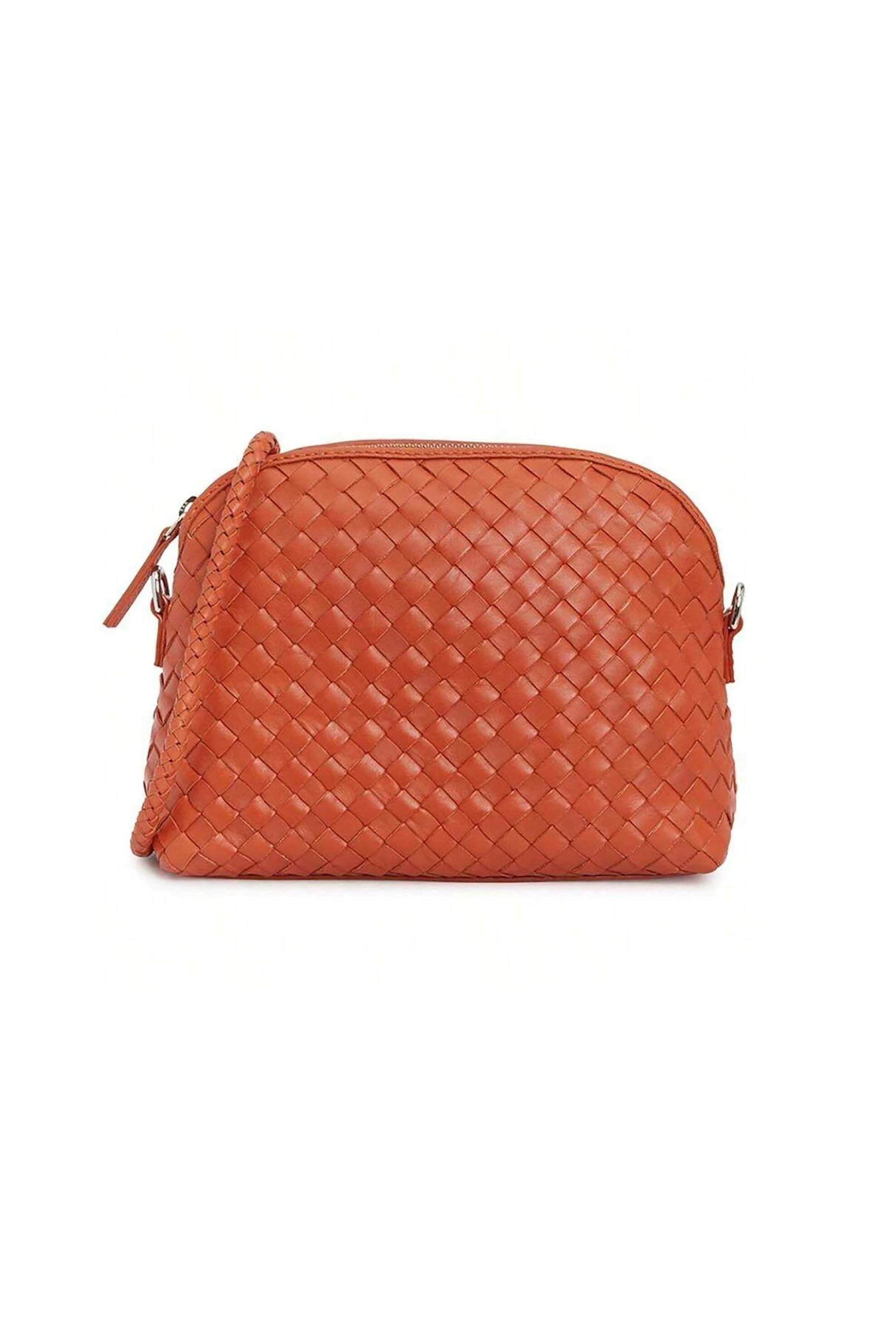 DRAGON DIFFUSION Dragon Diffusion γυναικείο mini bag "Chunky Fellini Pochette" - 8011 Πορτοκαλί