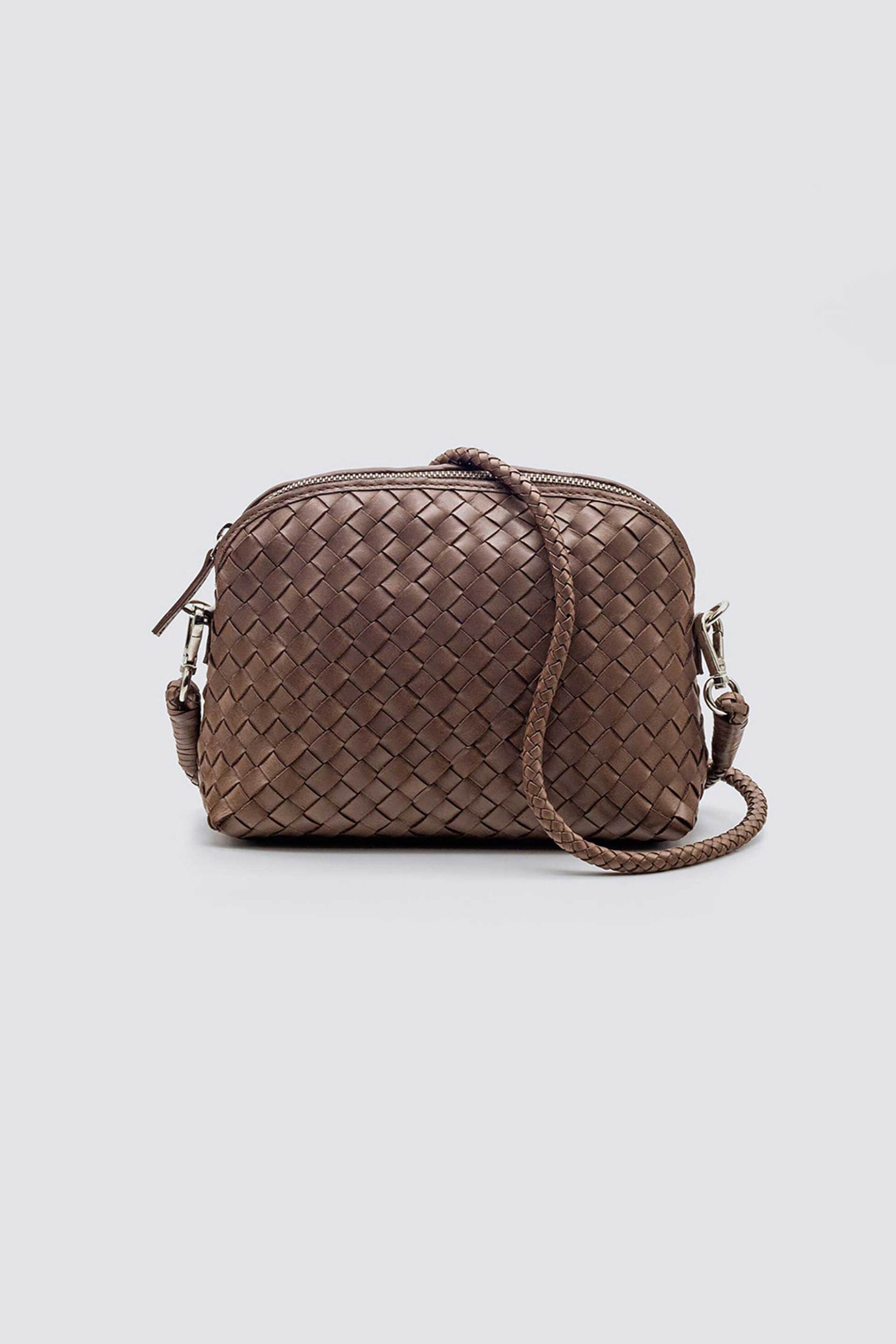 DRAGON DIFFUSION Dragon Diffusion γυναικείο mini bag "Chunky Fellini Pochette" - 8011 Καφέ