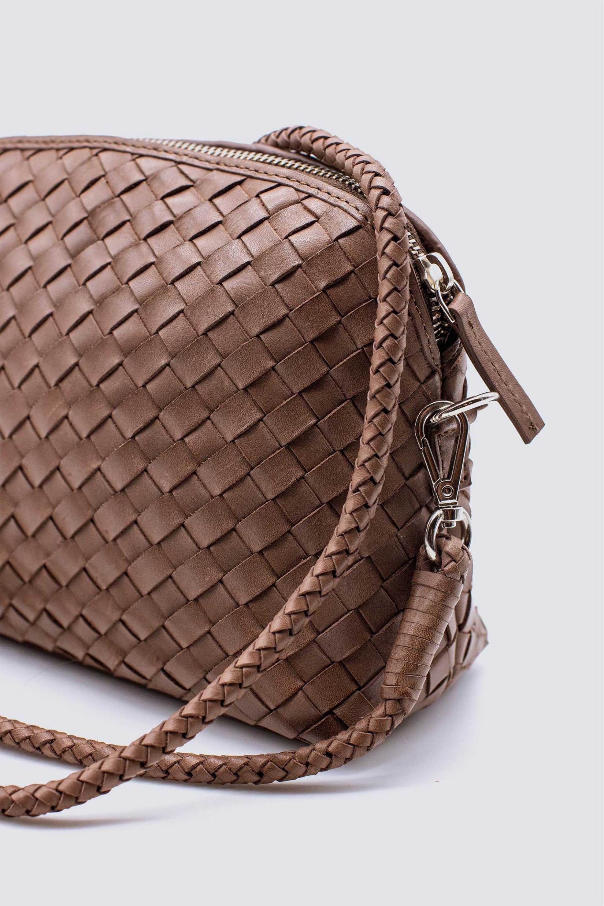 Dragon Diffusion γυναικείο mini bag "Chunky Fellini Pochette" - 8011 Καφέ φωτογραφία