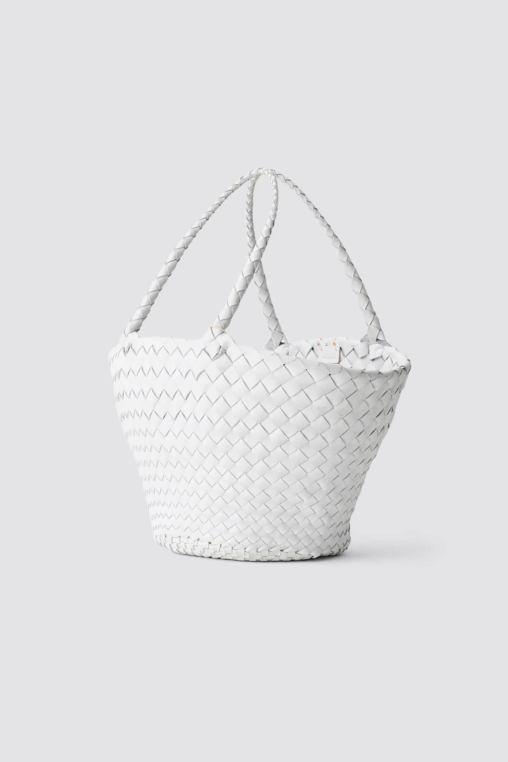 Dragon Diffusion γυναικεία δερμάτινη τσάντα χειρός "Egola" - 8026 Λευκό φωτογραφία