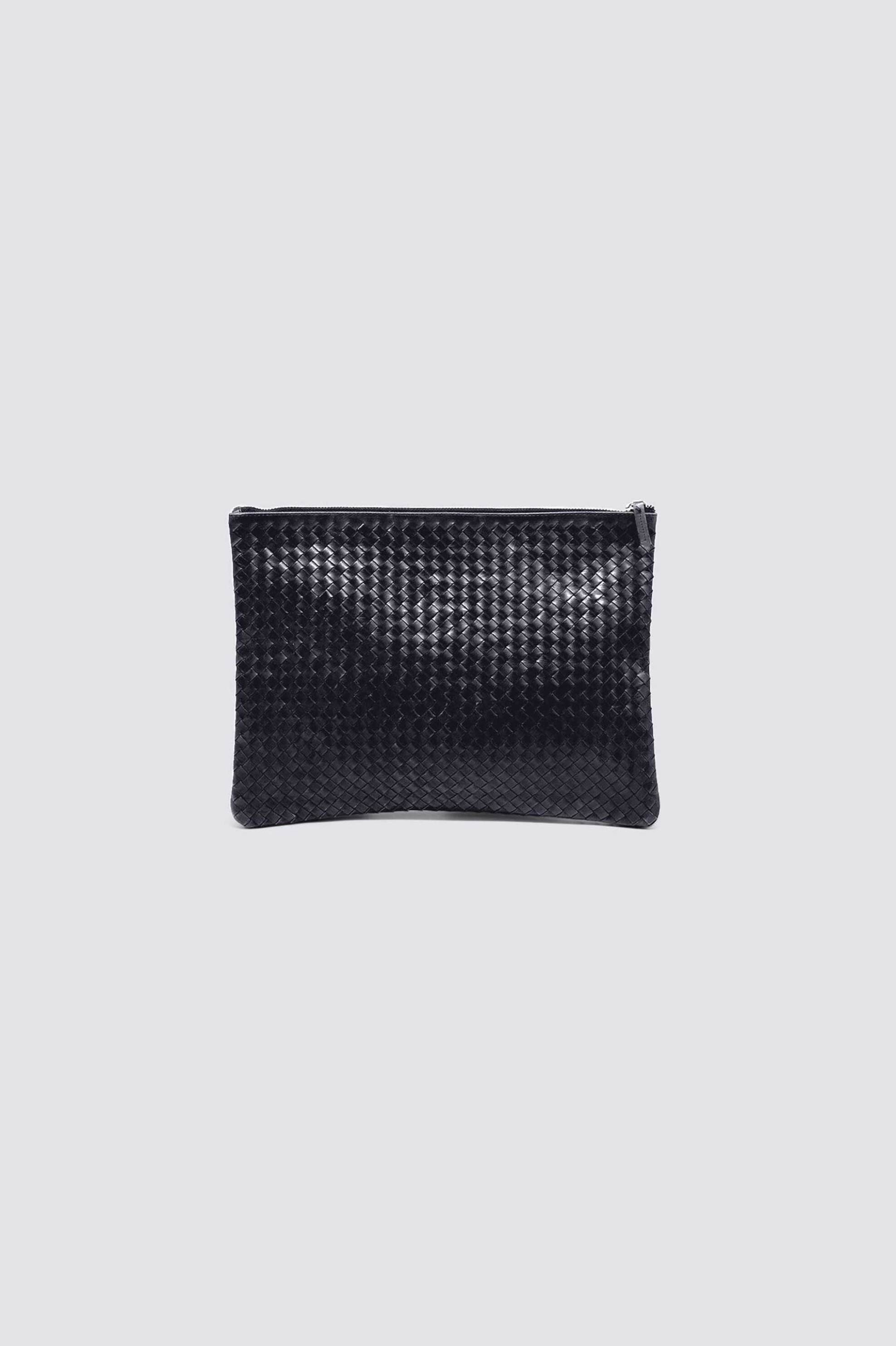 DRAGON DIFFUSION Dragon Diffusion γυναικείο δερμάτινο τσαντάκι "A4 Pochette" - 8058-1 Μαύρο