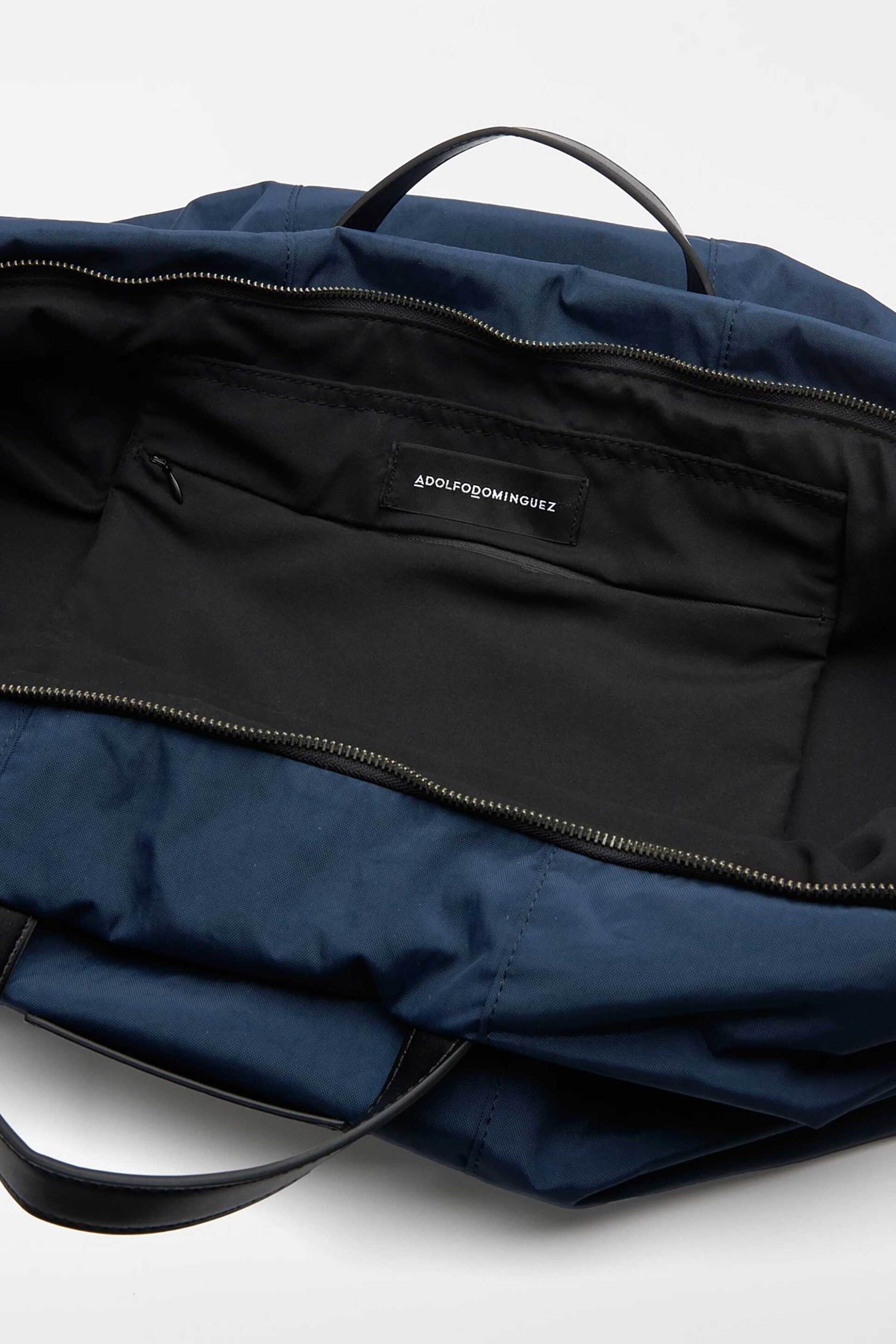 Adolfo Domínguez ανδρικό σακ βουαγιάζ με λογότυπο - 112041283 Μπλε Σκούρο φωτογραφία