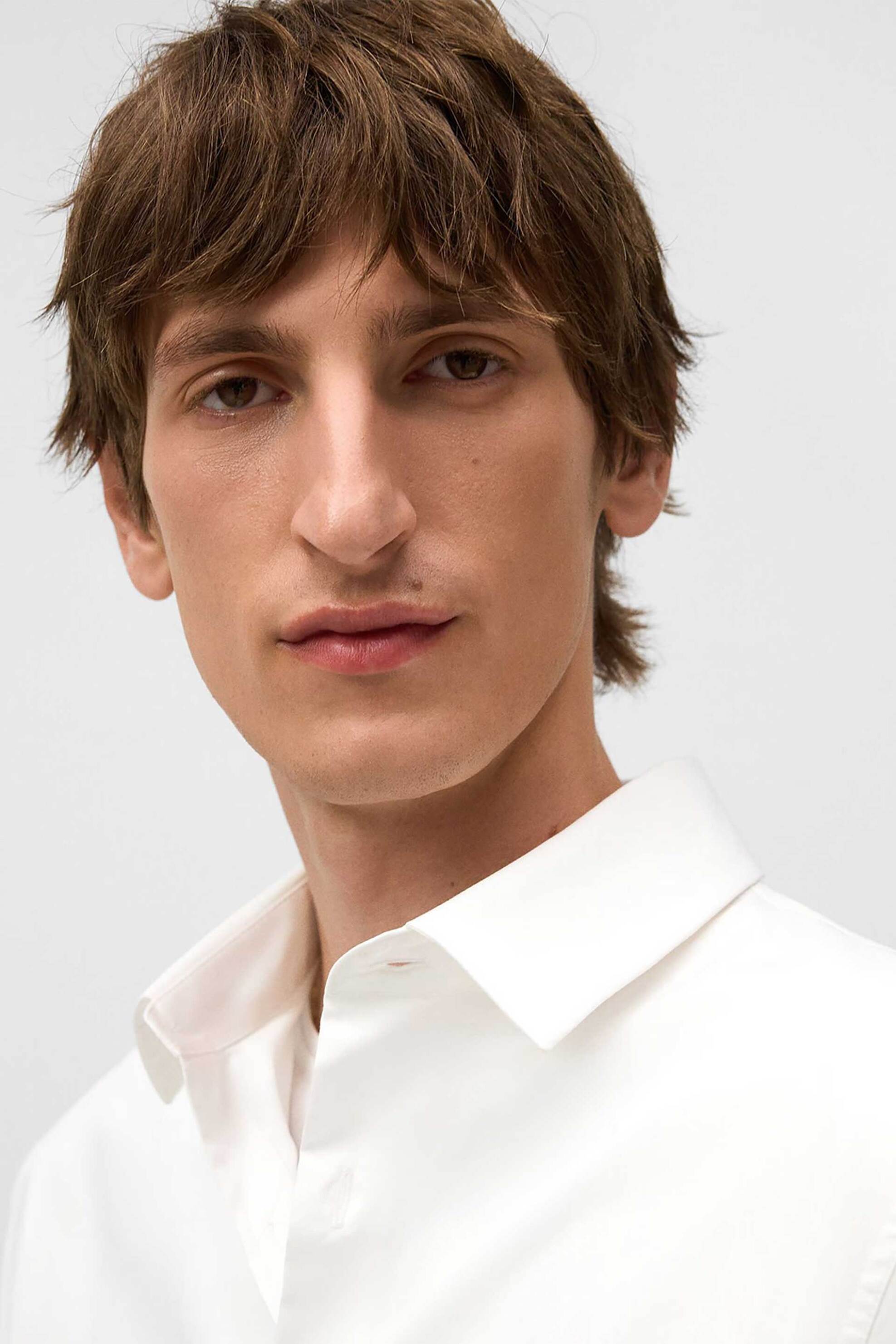 Adolfo Domínguez ανδρικό πουκάμισο Slim Fit - 120401010 Λευκό φωτογραφία