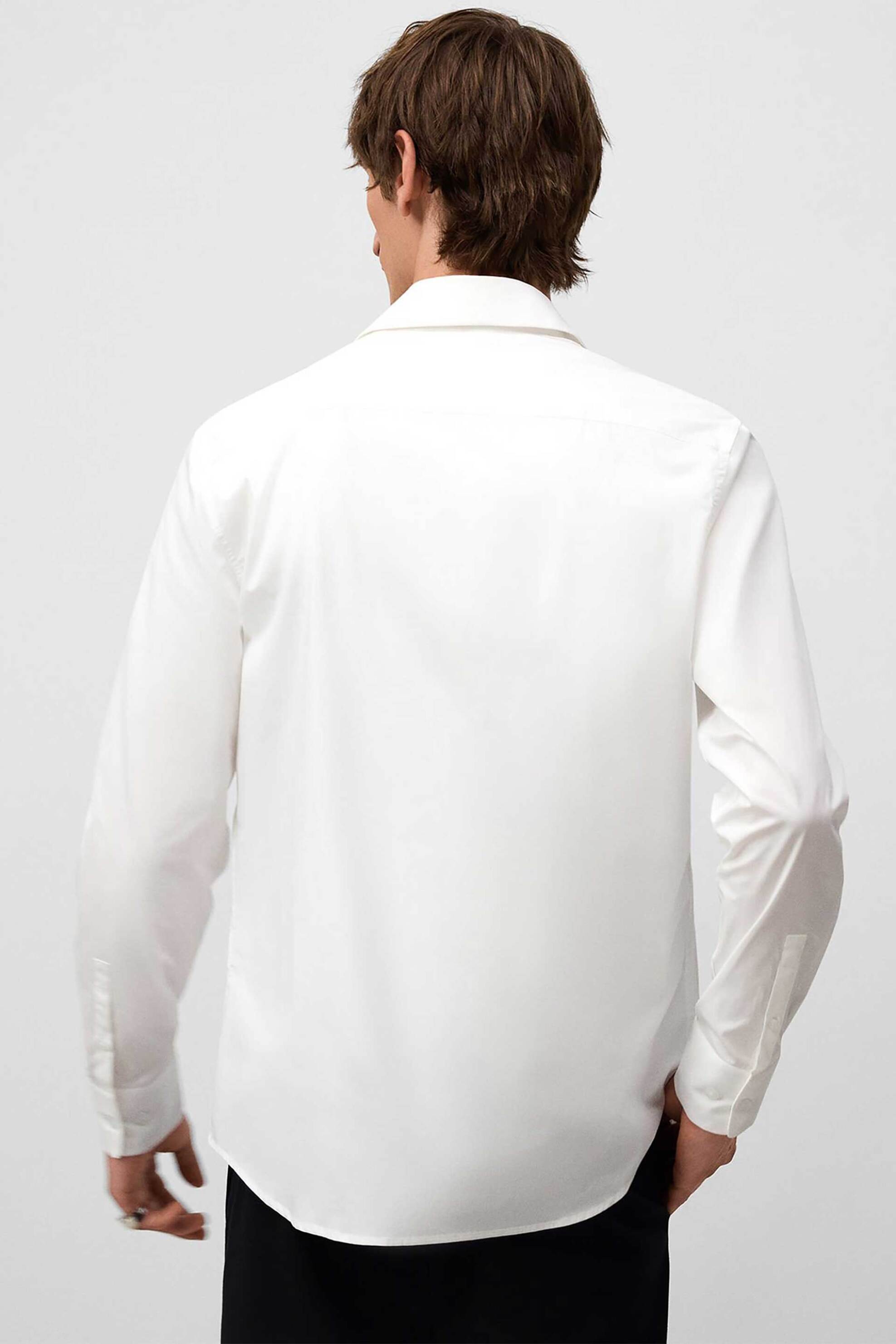 Adolfo Domínguez ανδρικό πουκάμισο Slim Fit - 120401010 Λευκό φωτογραφία