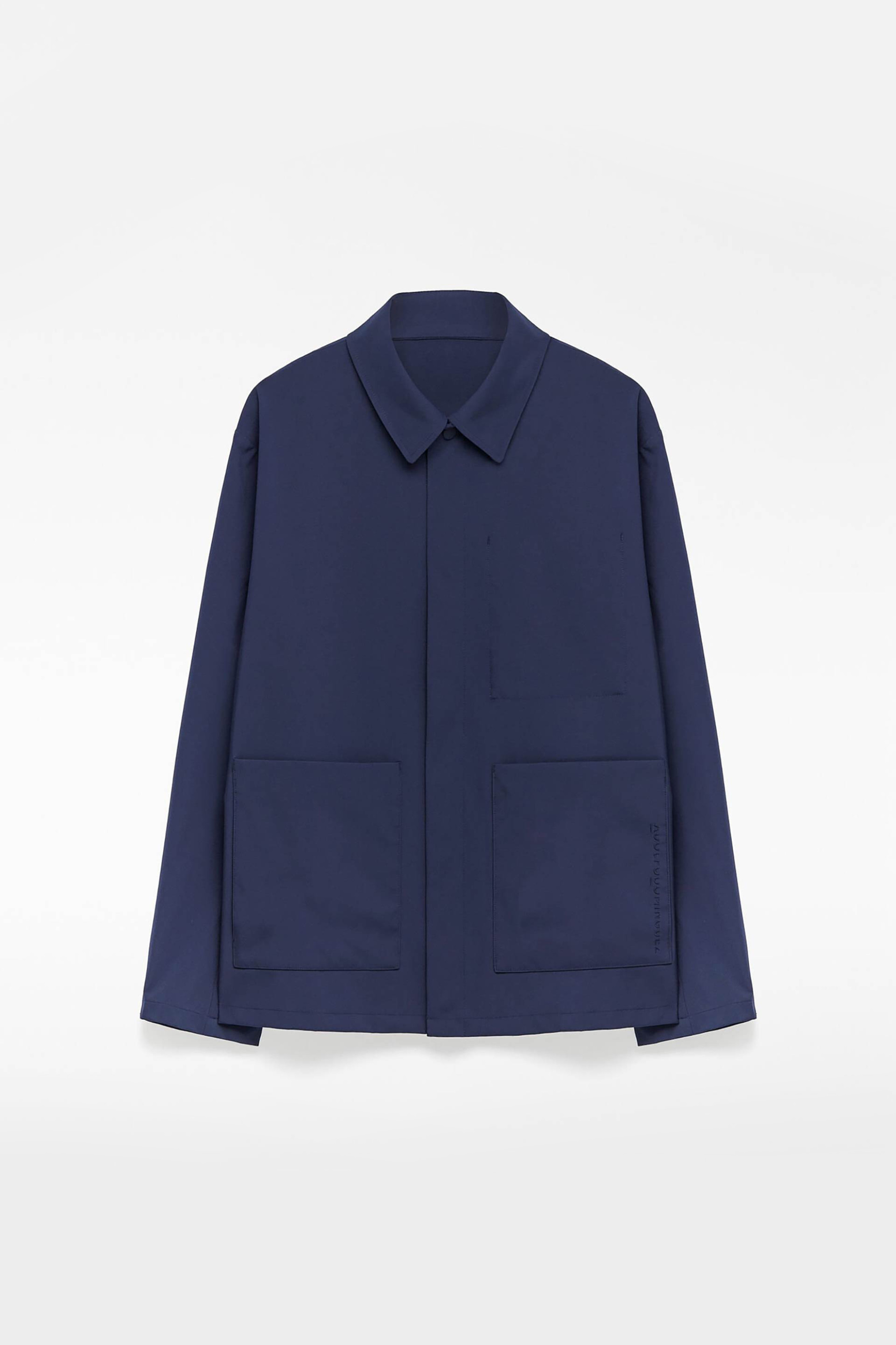 Adolfo Domínguez ανδρικό jacket μονόχρωμο με γιακά - 124091109 Μπλε Σκούρο φωτογραφία