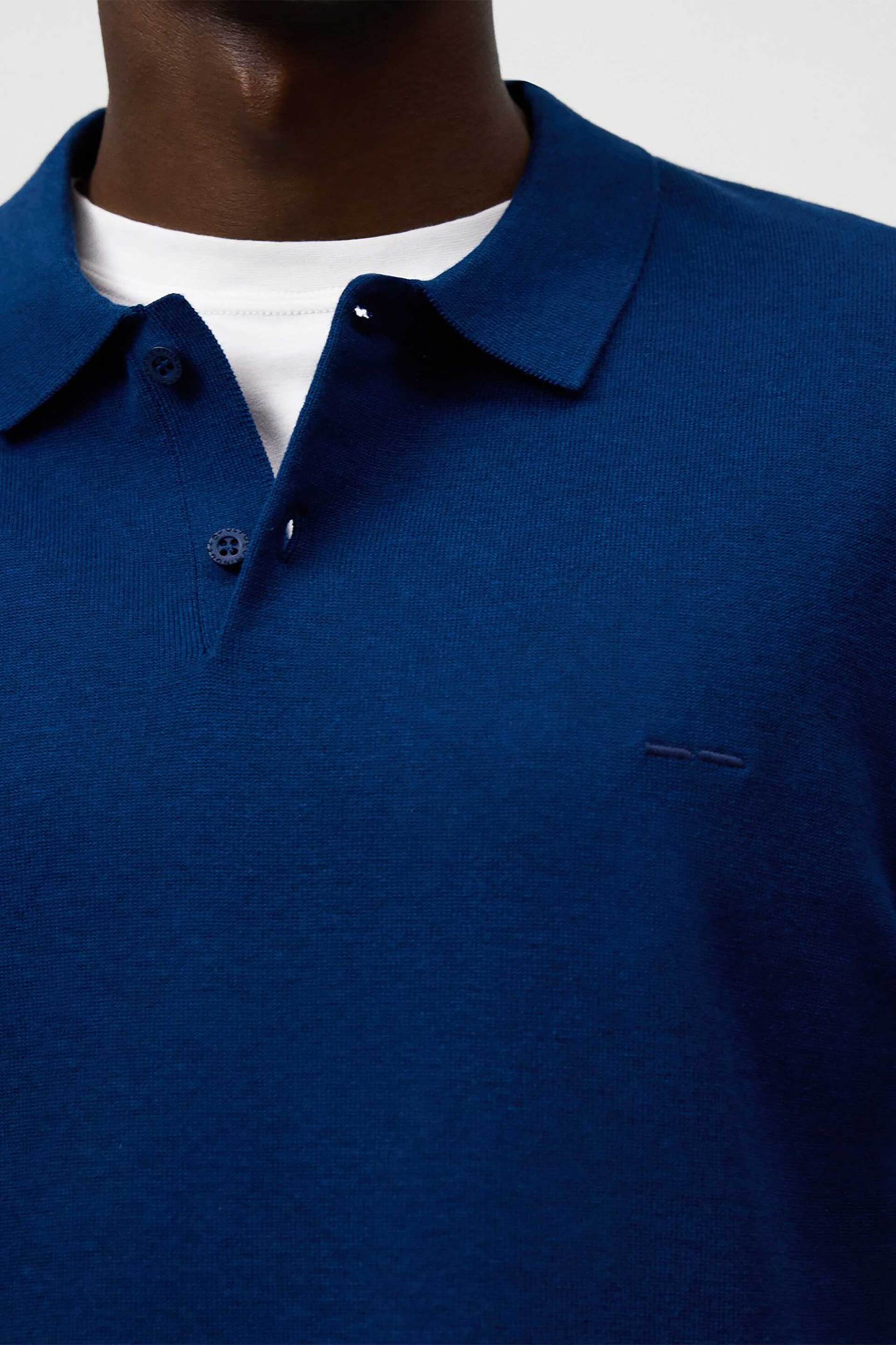 Adolfo Domínguez ανδρική μπλούζα πόλο Regular Fit - 174011861 Μπλε Σκούρο φωτογραφία