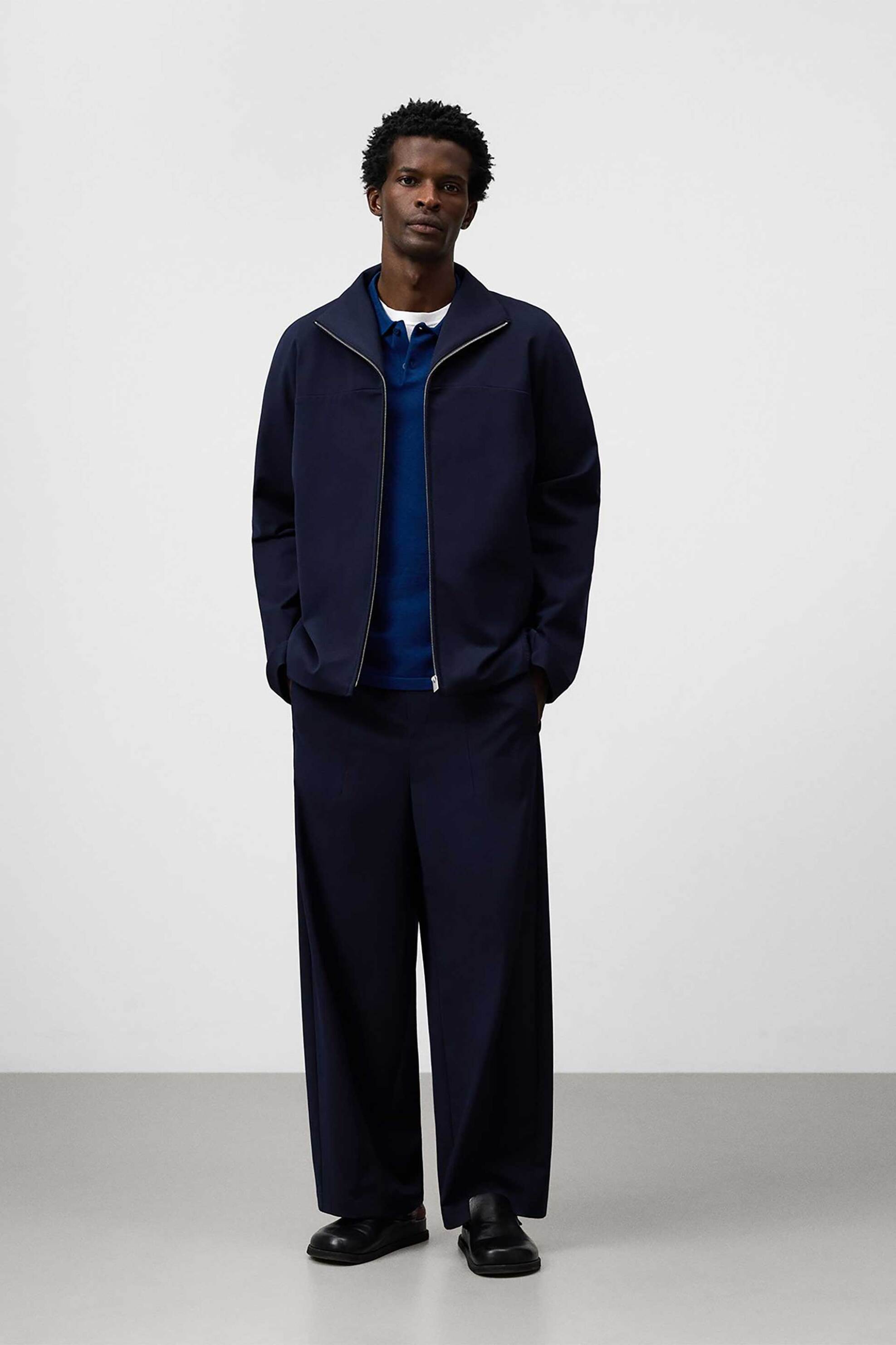 Adolfo Domínguez ανδρική μπλούζα πόλο Regular Fit - 174011861 Μπλε Σκούρο φωτογραφία