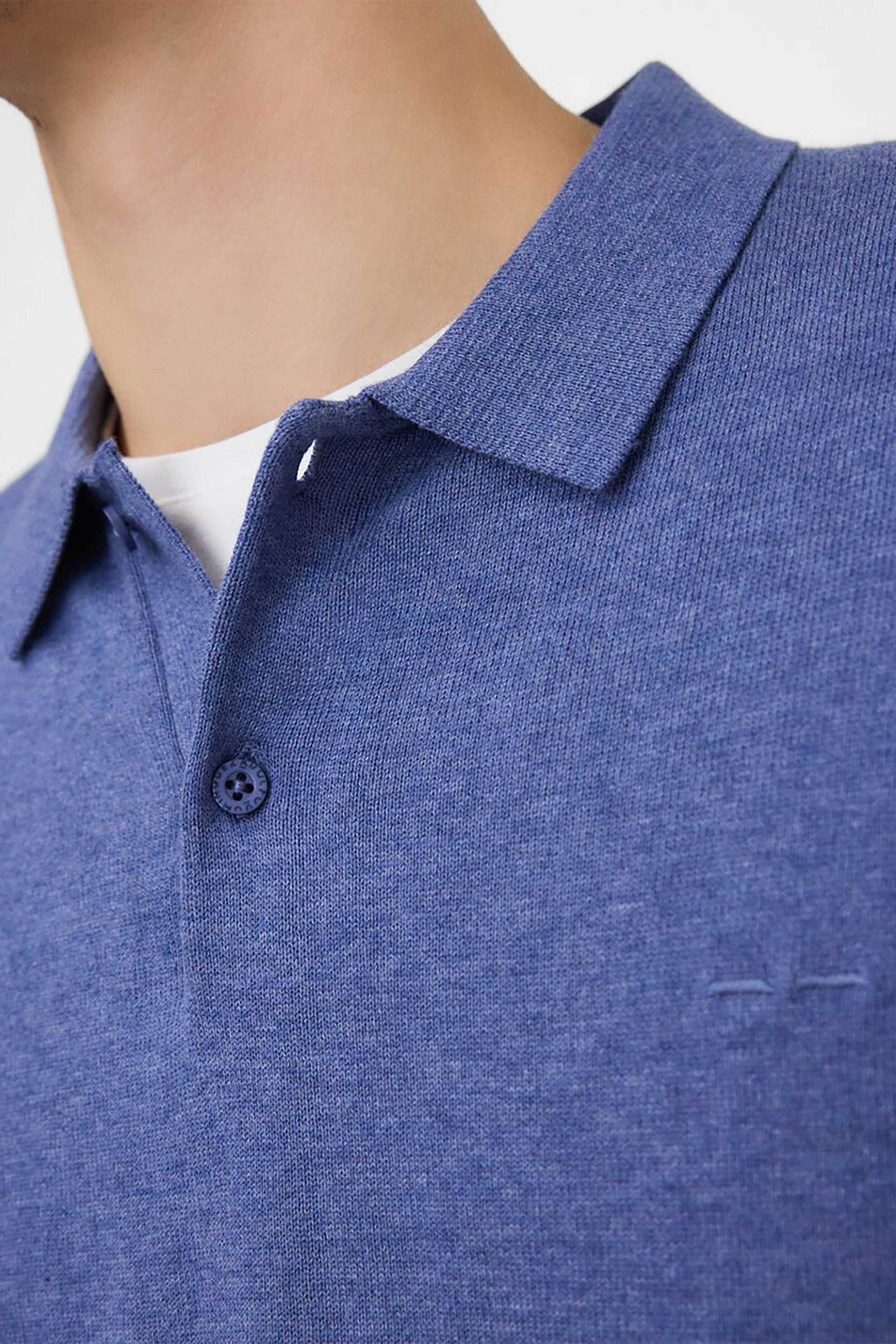 Adolfo Domínguez ανδρική μπλούζα πόλο Regular Fit - 151011189 Μπλε Σκούρο φωτογραφία