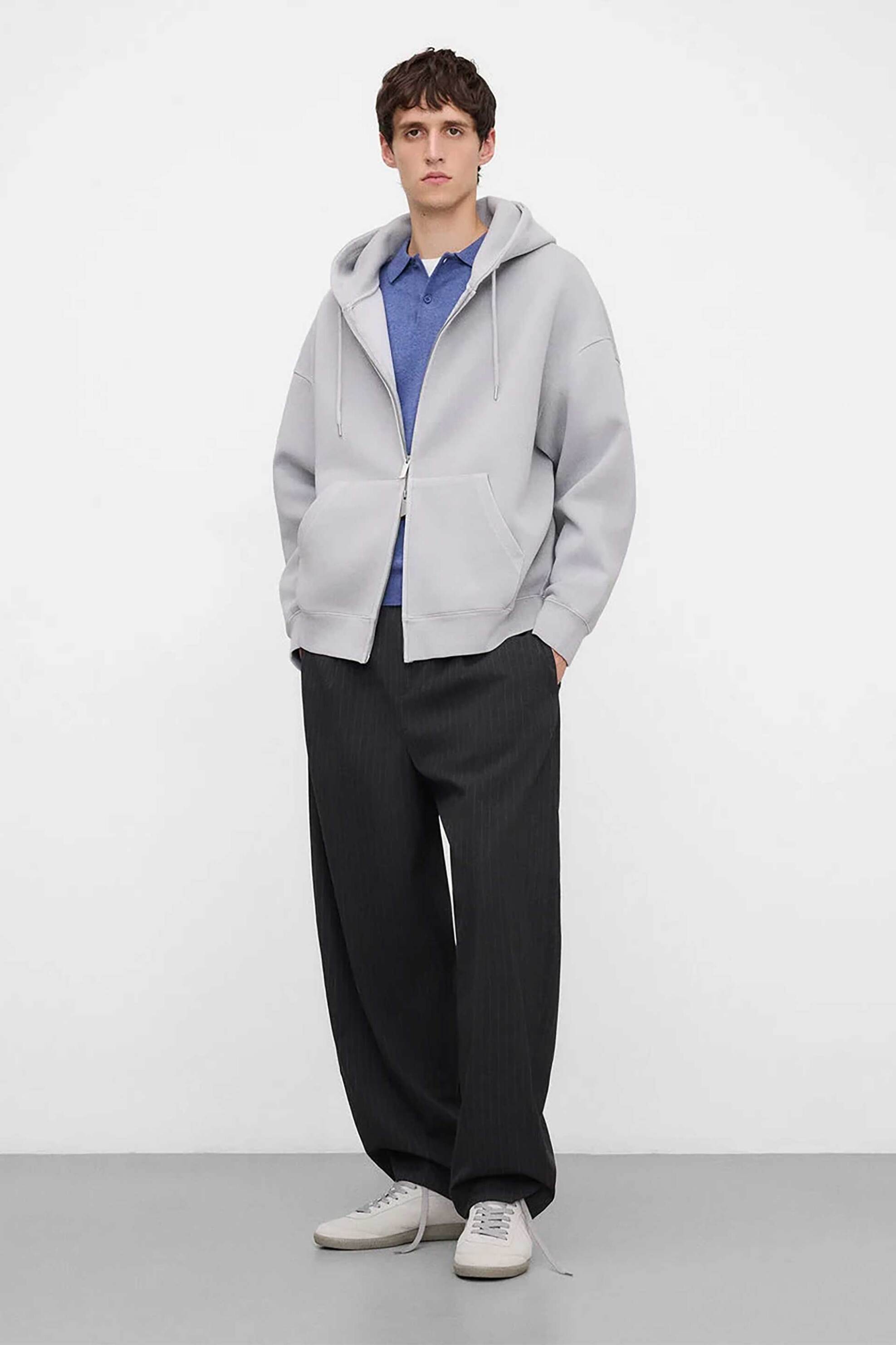 Adolfo Domínguez ανδρική μπλούζα πόλο Regular Fit - 151011189 Μπλε Σκούρο φωτογραφία