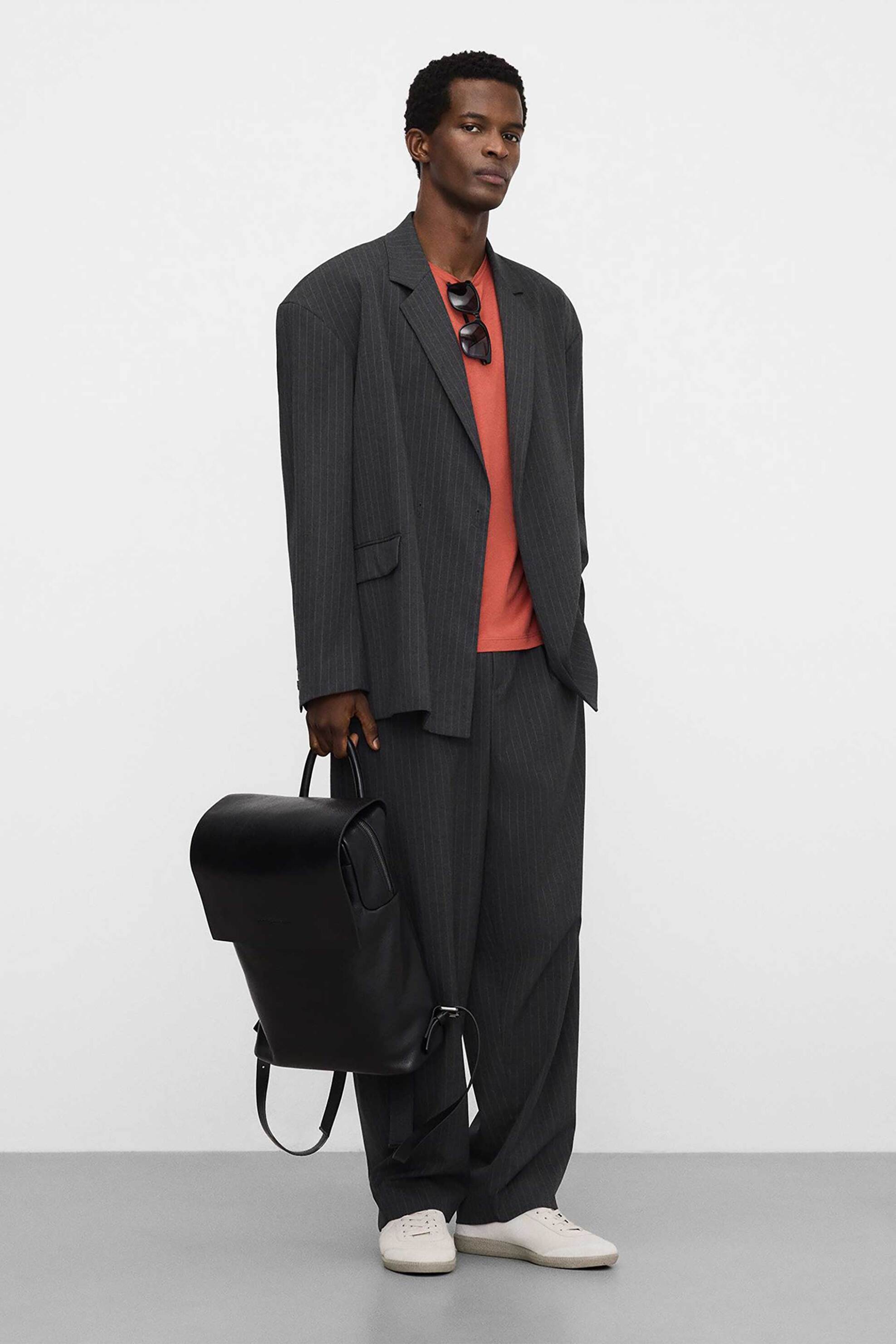 Adolfo Domínguez ανδρικό T-shirt μονόχρωμο - 172061203 Κοραλί φωτογραφία