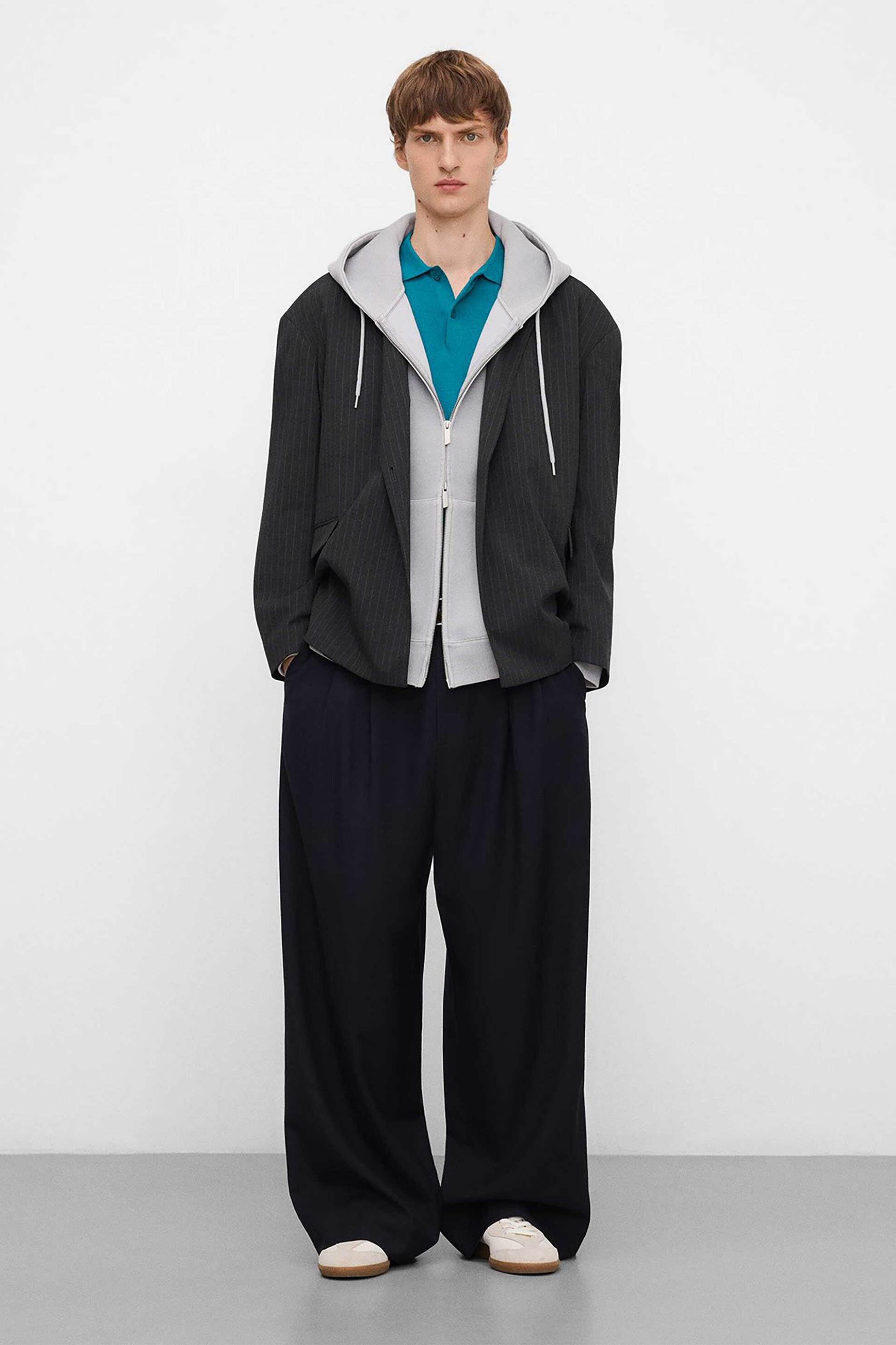 Adolfo Domínguez ανδρική μπλούζα πόλο Regular Fit - 174031202 Τυρκουάζ φωτογραφία