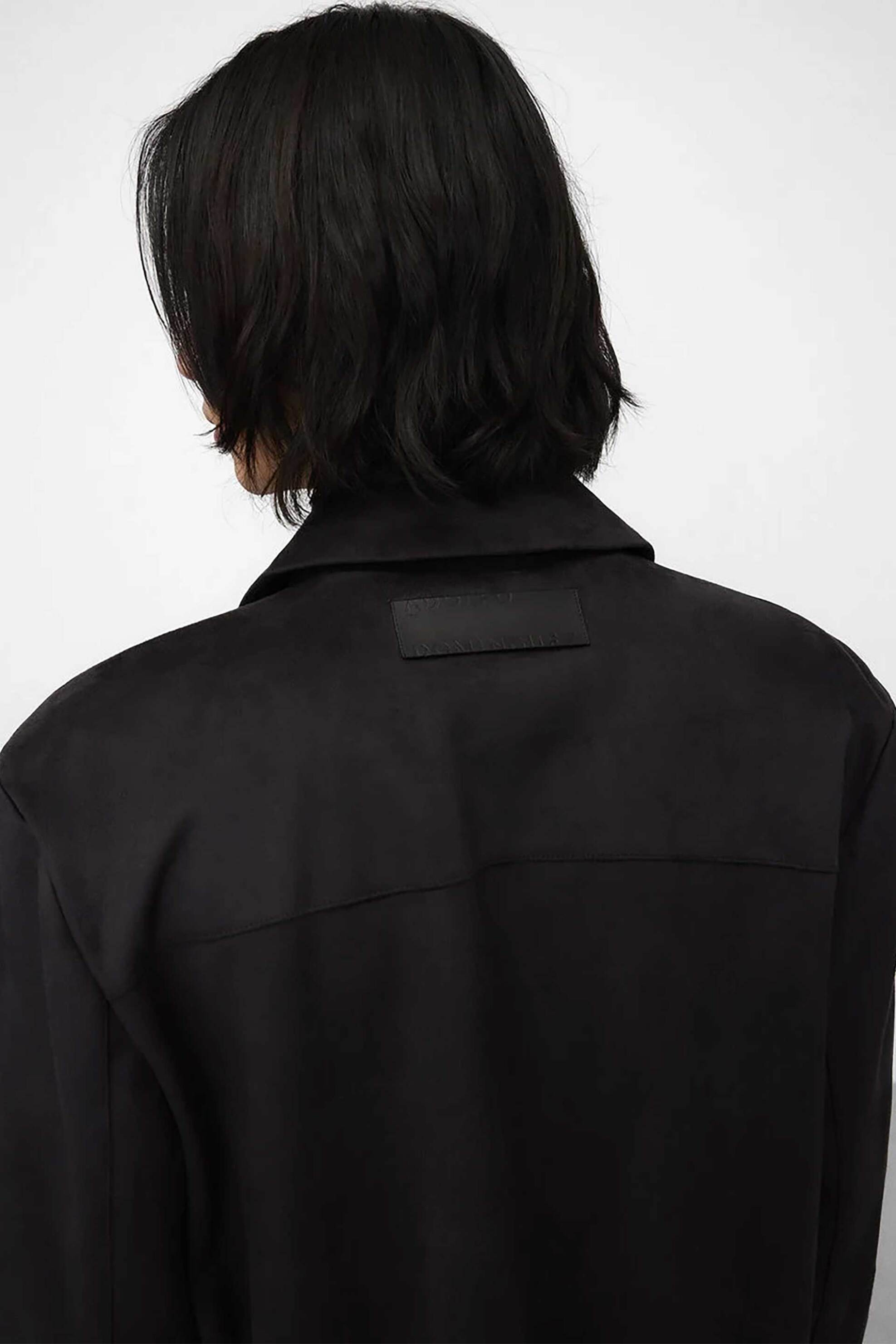 Adolfo Domínguez Ανδρικό Overshirt Μονόχρωμο Faux Suede - 175011003 Ανθρακί