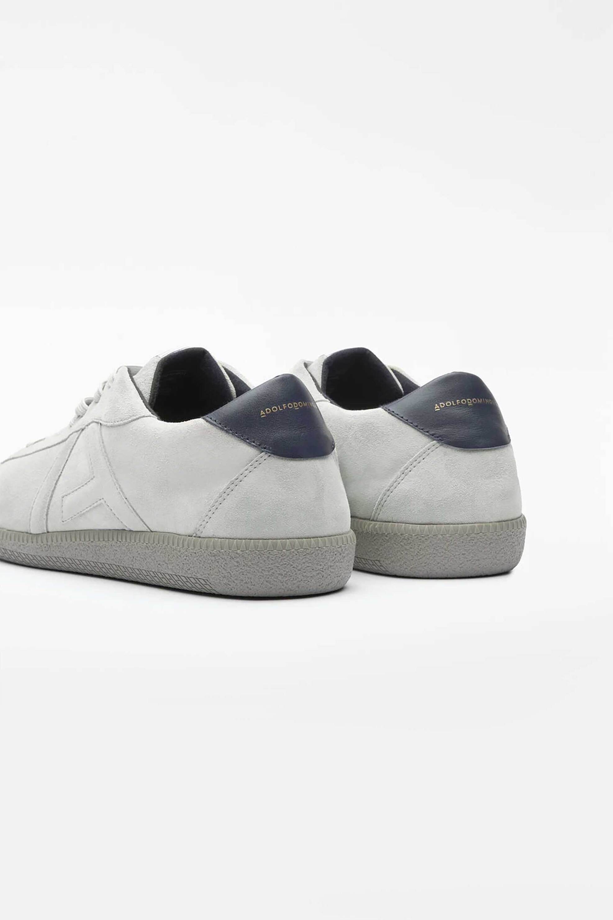 Adolfo Domínguez ανδρικά suede sneakers με λογότυπο - 196052298 Γκρι φωτογραφία