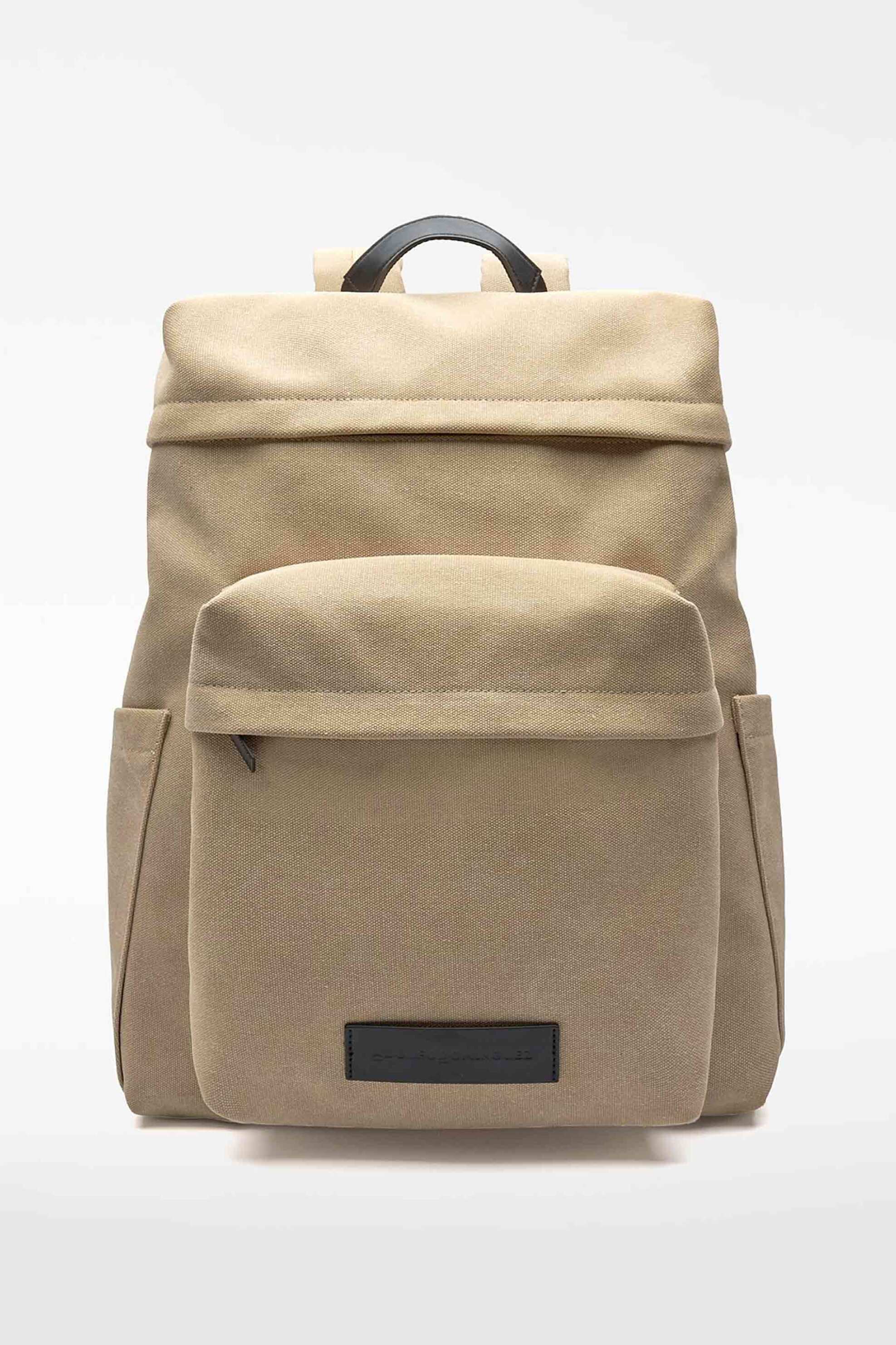 Adolfo Domínguez ανδρικό backpack με λογότυπο - 112092472 Μπεζ