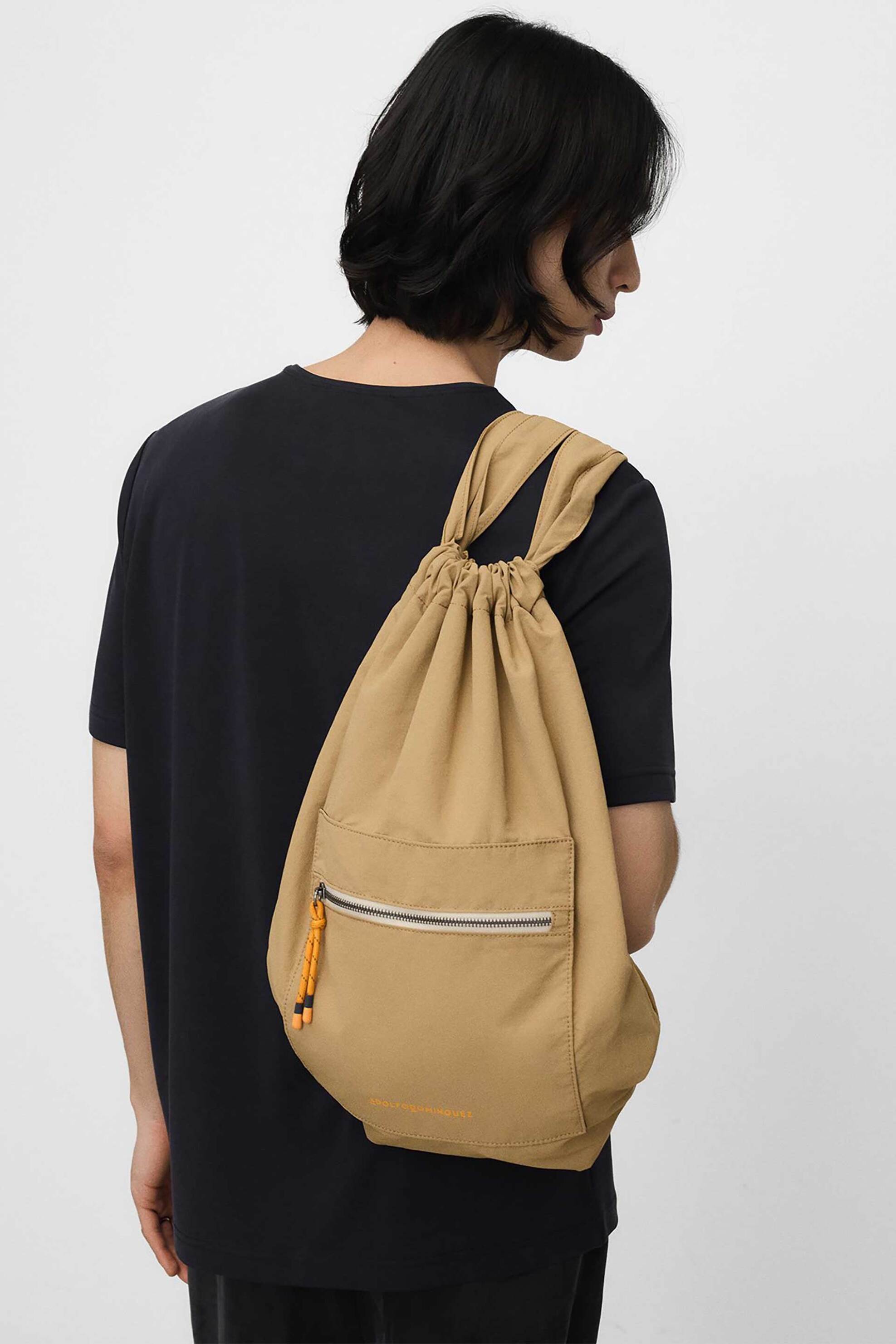 Adolfo Domínguez Ανδρικό Backpack με Λογότυπο - 112121829 Καμηλό