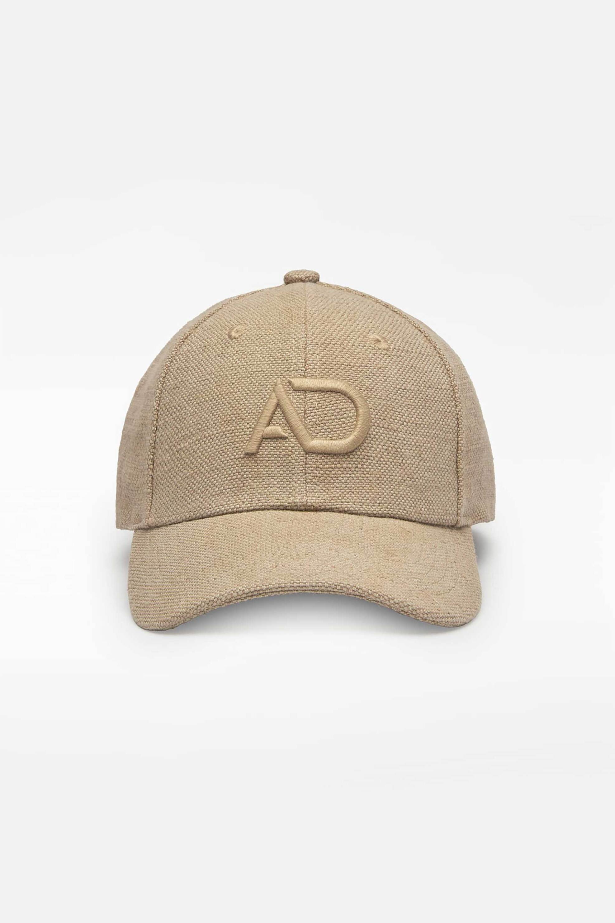 Adolfo Domínguez ανδρικό καπέλο jockey με κεντημένο monogram - 145031639 Μπεζ