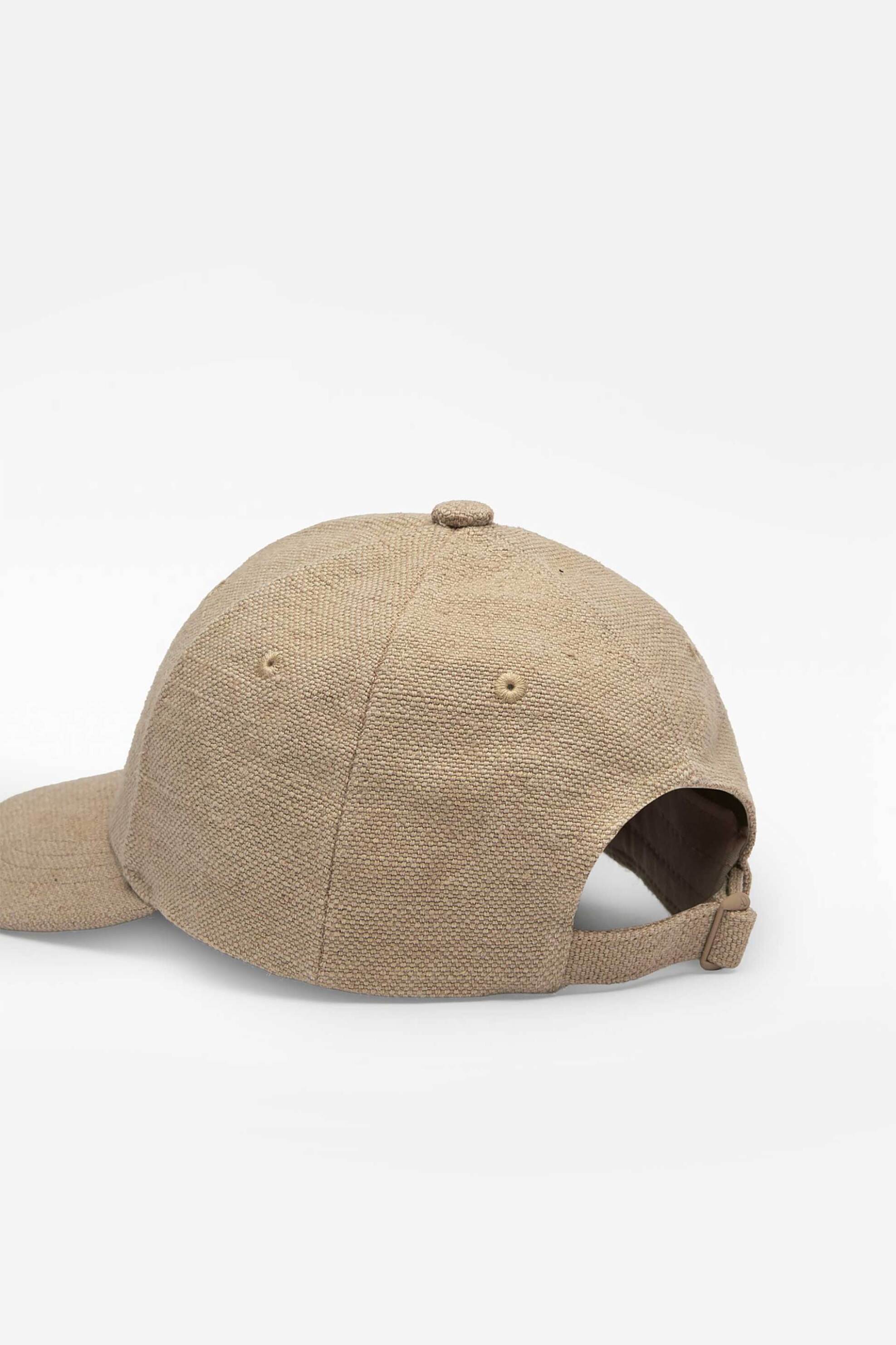Adolfo Domínguez Ανδρικό Καπέλο Jockey με Κεντημένο Monogram - 145031639 Μπεζ