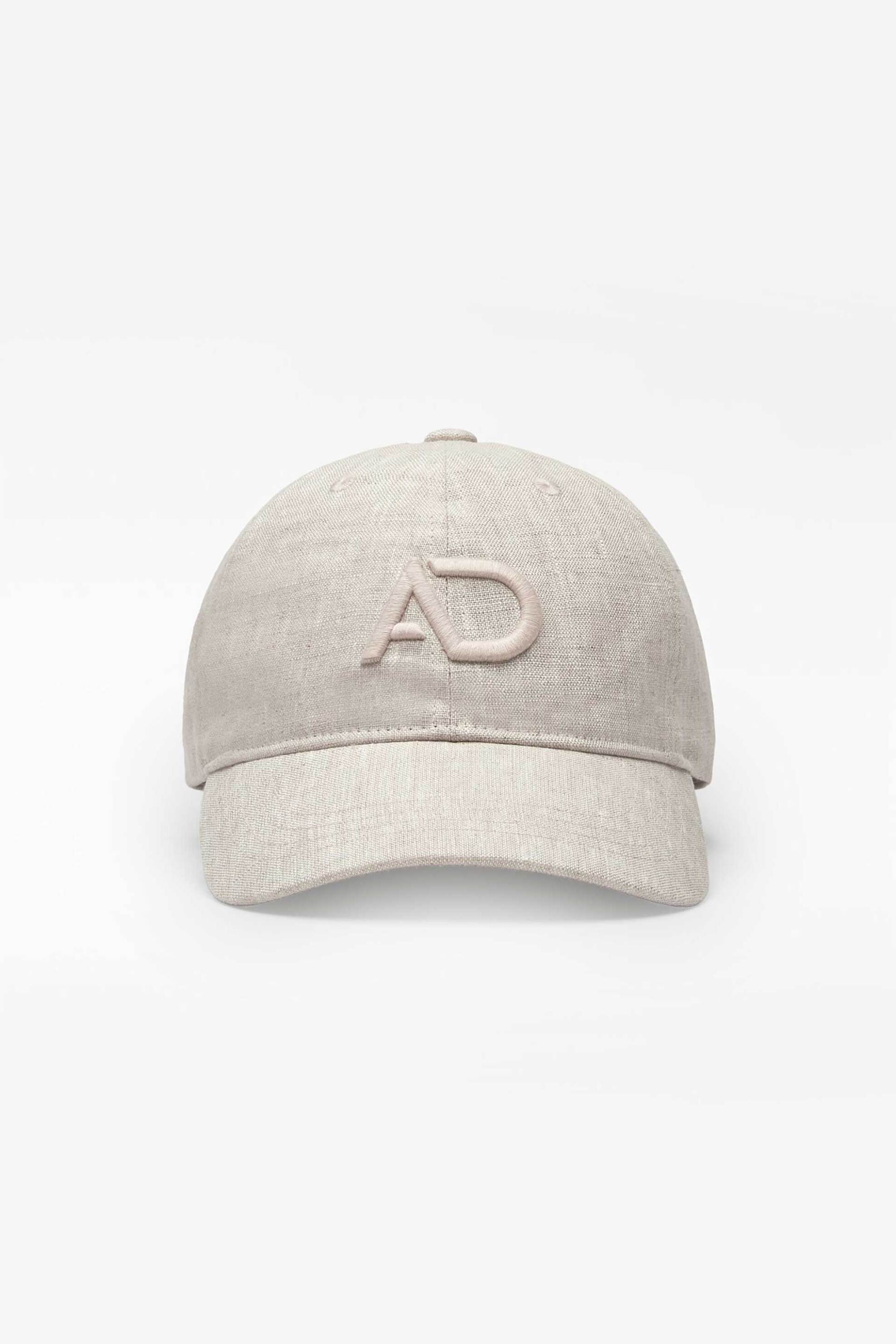 Adolfo Domínguez ανδρικό καπέλο jockey με κεντημένο monogram - 145071983 Εκρού