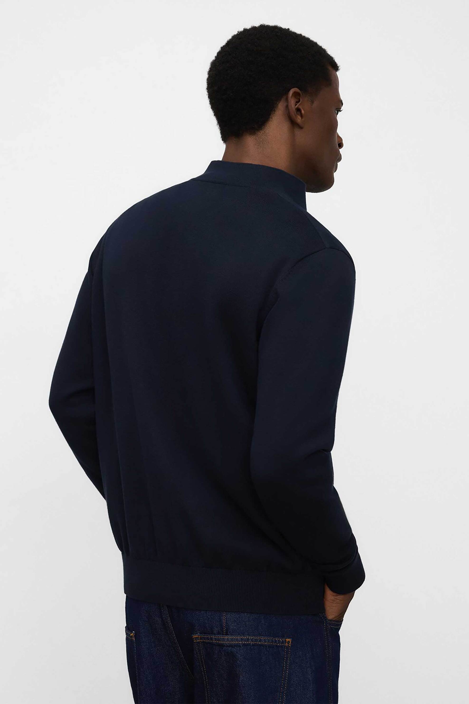Adolfo Domínguez Ανδρικό Jacket από Βαμβάκι Και Λινάρι - 152061622 Μπλε Σκούρο