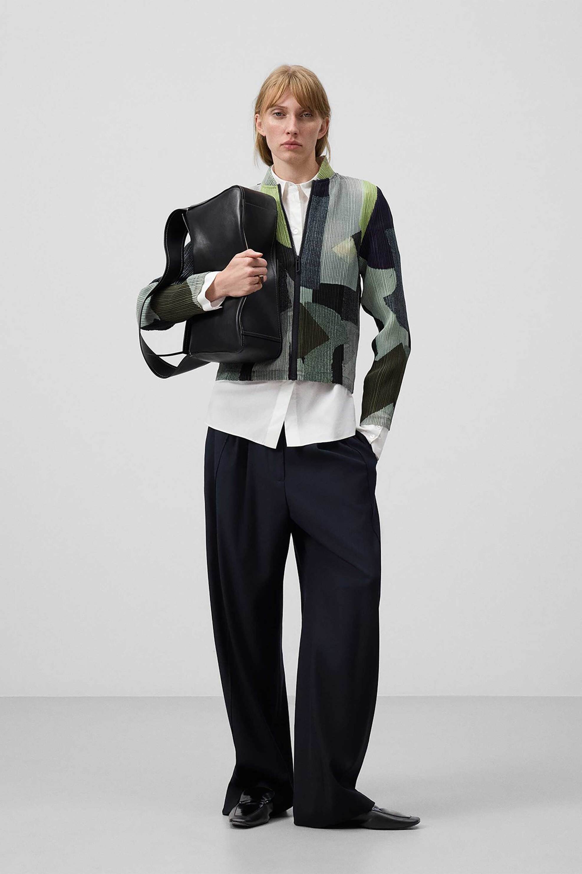 Adolfo Domínguez γυναικείο jacket με πλισέ σχέδιο - 236051508 Γκρι φωτογραφία