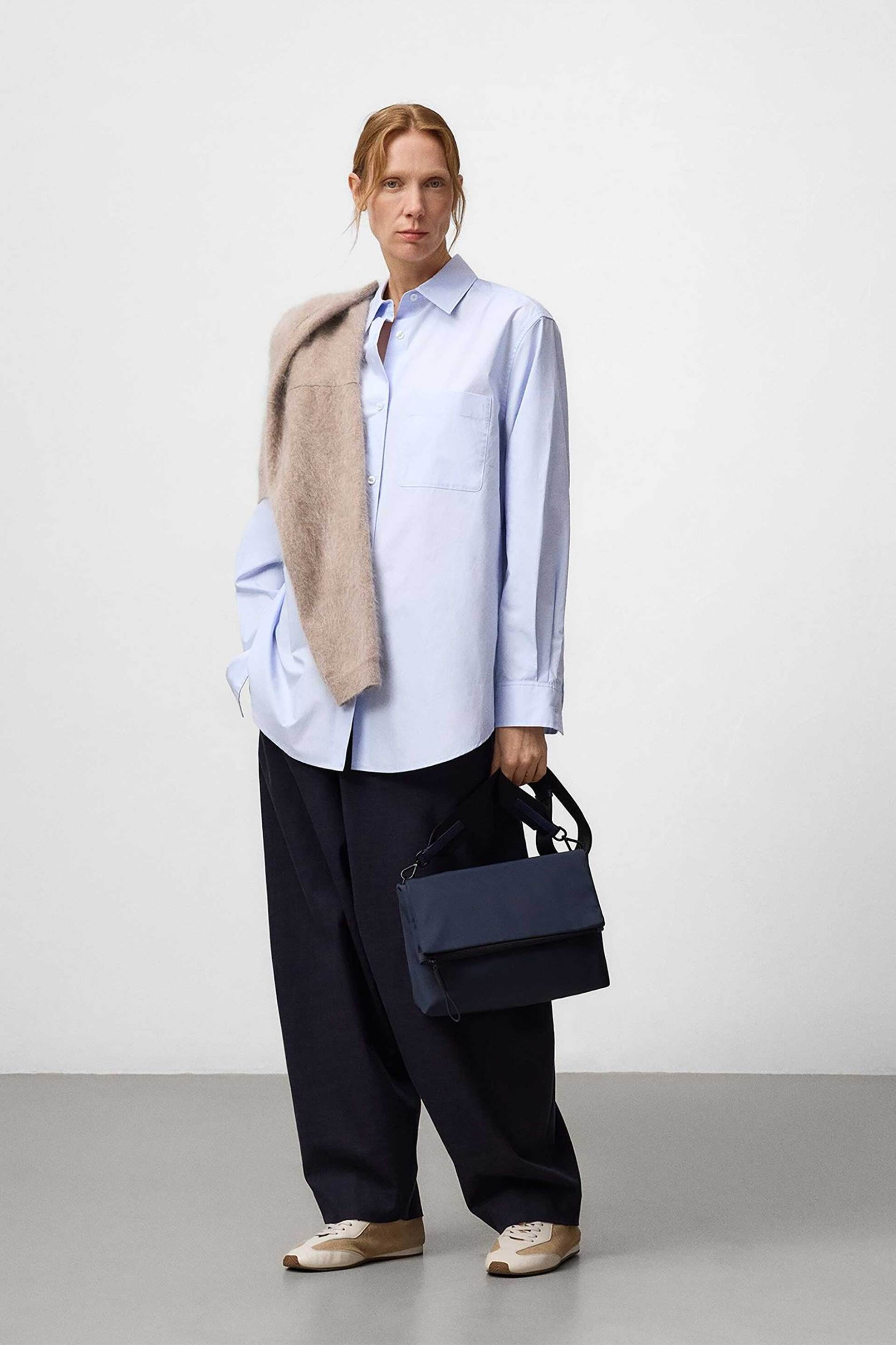 Adolfo Domínguez γυναικεία τσάντα crossbody μονόχρωμη - 212381753 Σκούρο Μπλε φωτογραφία